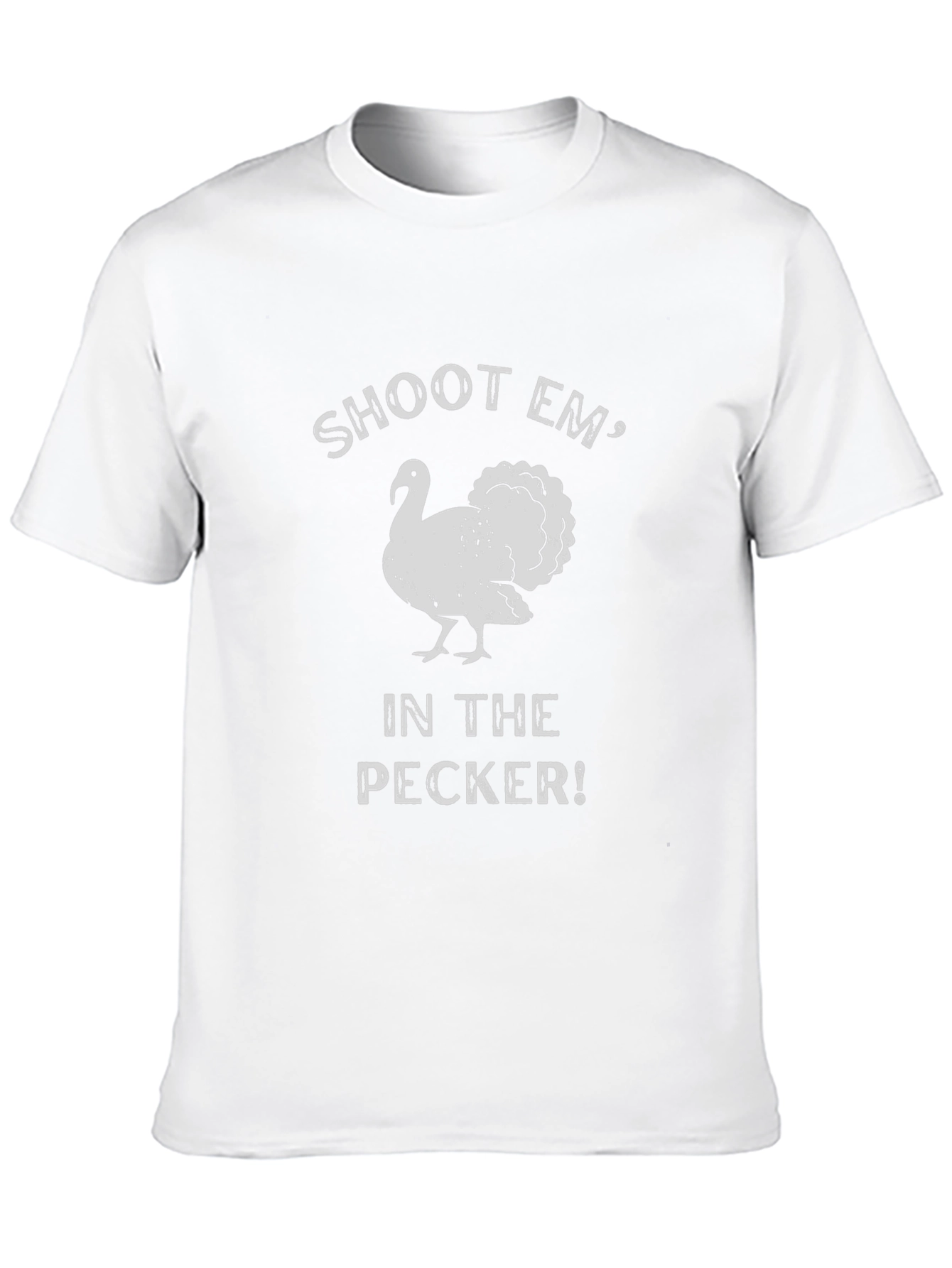Black Shoot Em' Turkey Humor Graphic Tee view 10