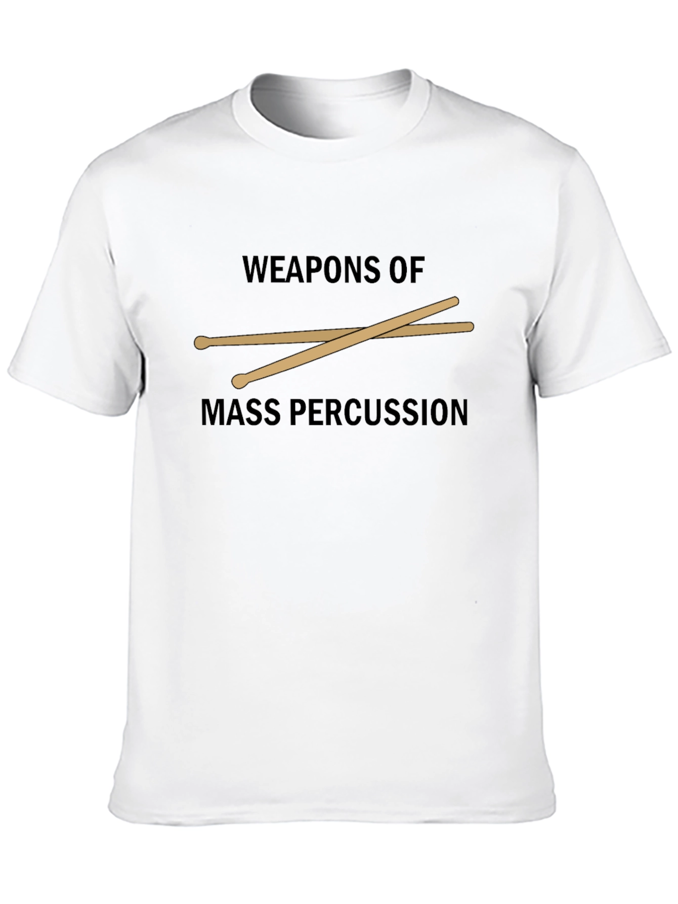 Black Weapons of Mass Percussion Black T-Shirt view 10
