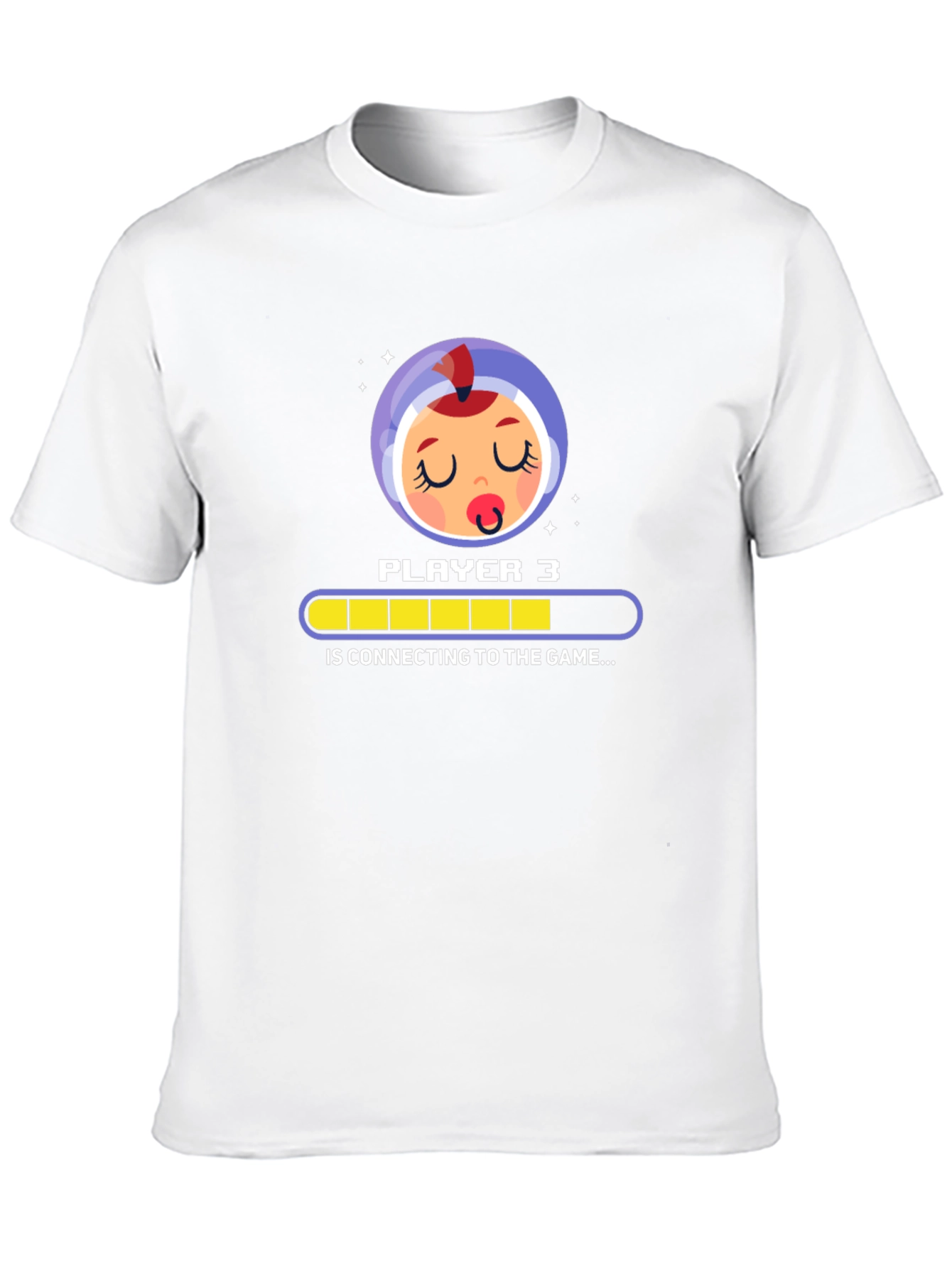 Black Player 3 Baby Gamer T-Shirt - Connecting... view 10