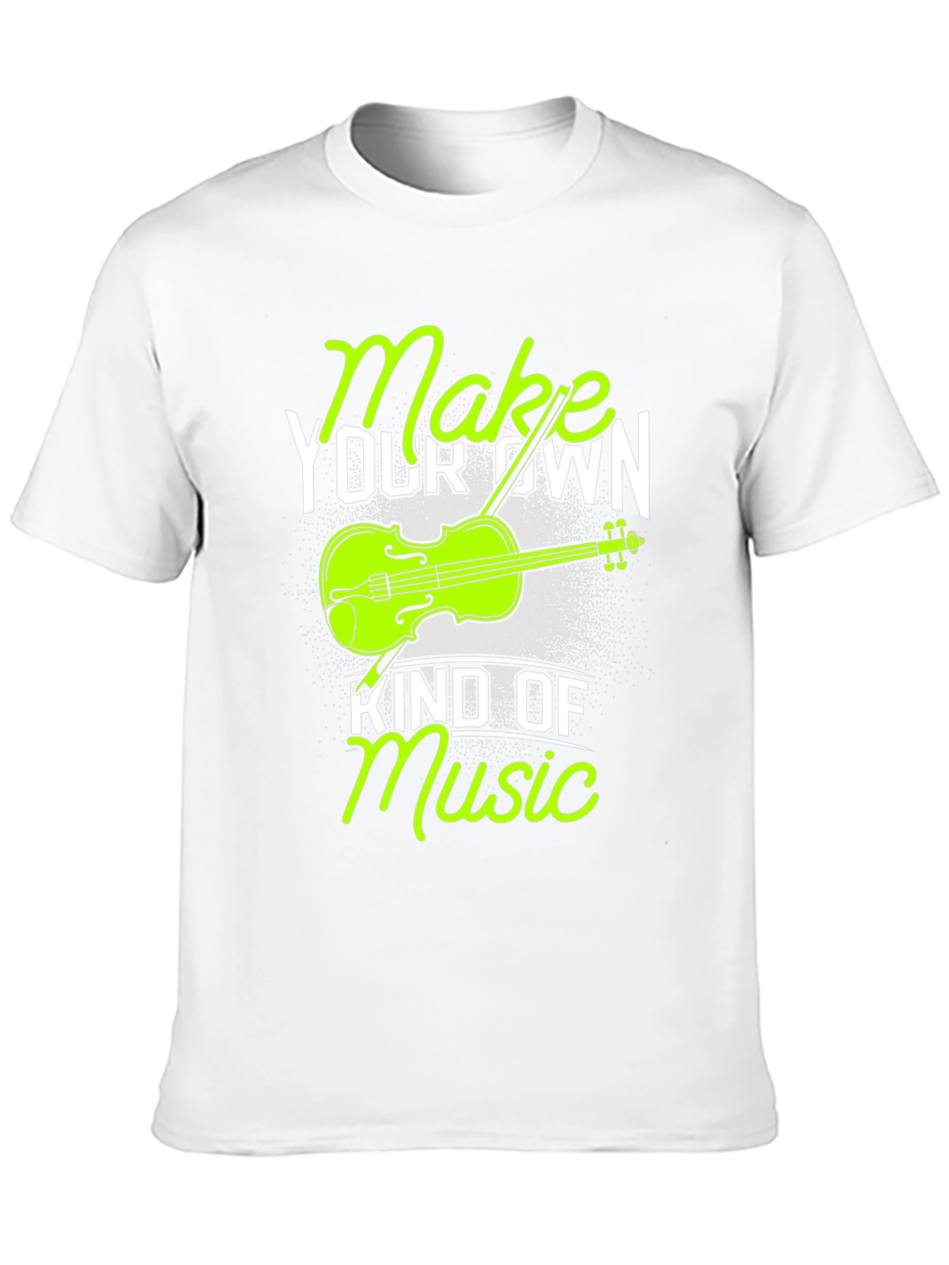 Black Make Your Own Kind of Music T-Shirt - Violin Graphic Tee view 10