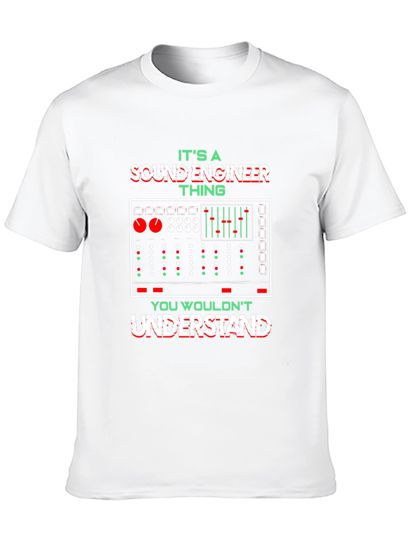 Black Sound Engineer Thing Graphic Tee view 10