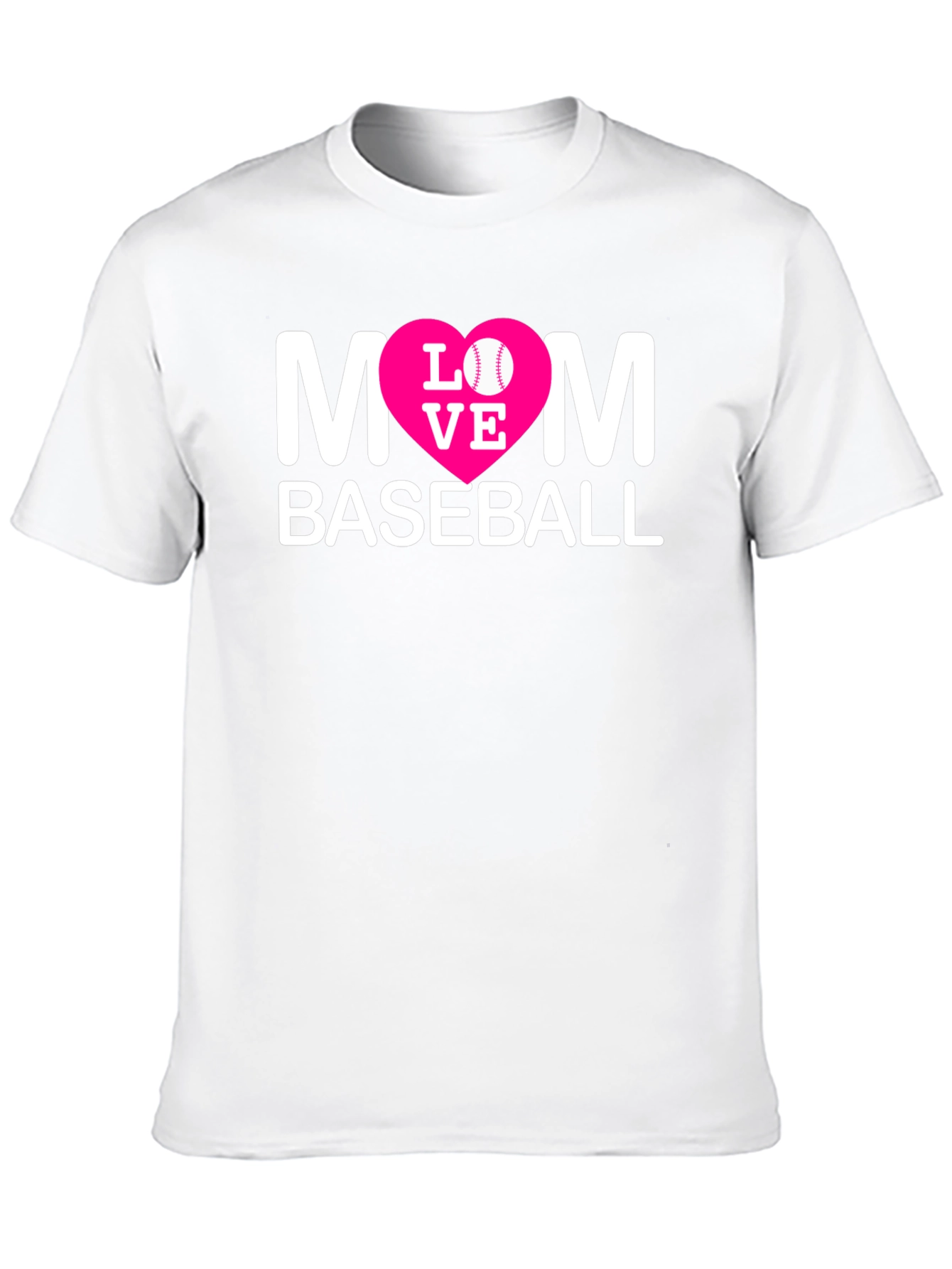 Black Mom Baseball T-Shirt - Love Design view 10