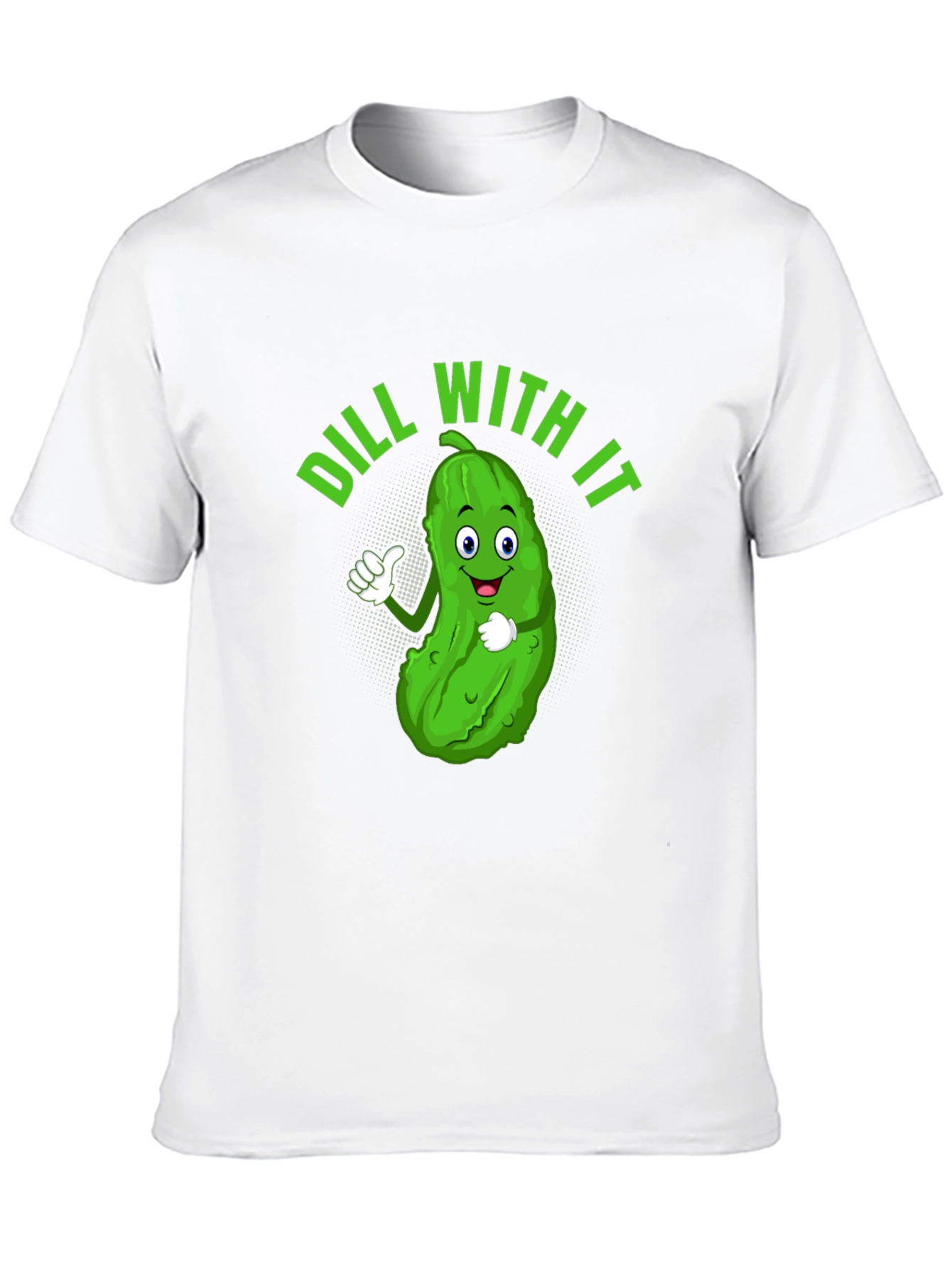 Black Dill With It Funny Pickle Graphic Tee view 10