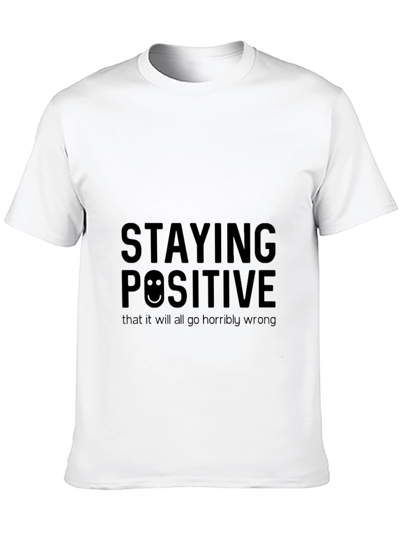 Black Staying Positive Graphic Black T-Shirt view 10
