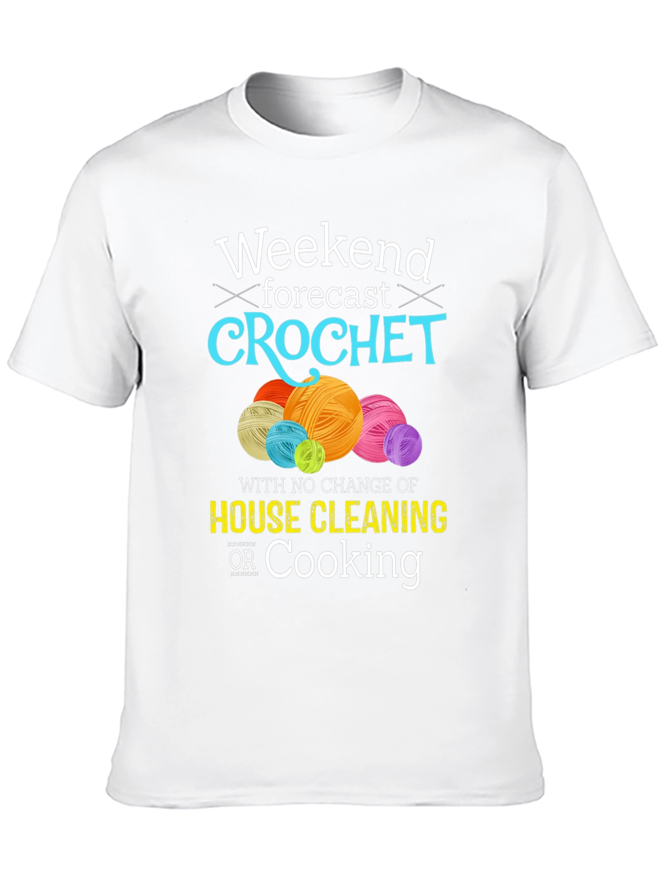 Black Weekend Crochet T-Shirt - No Cleaning or Cooking view 10