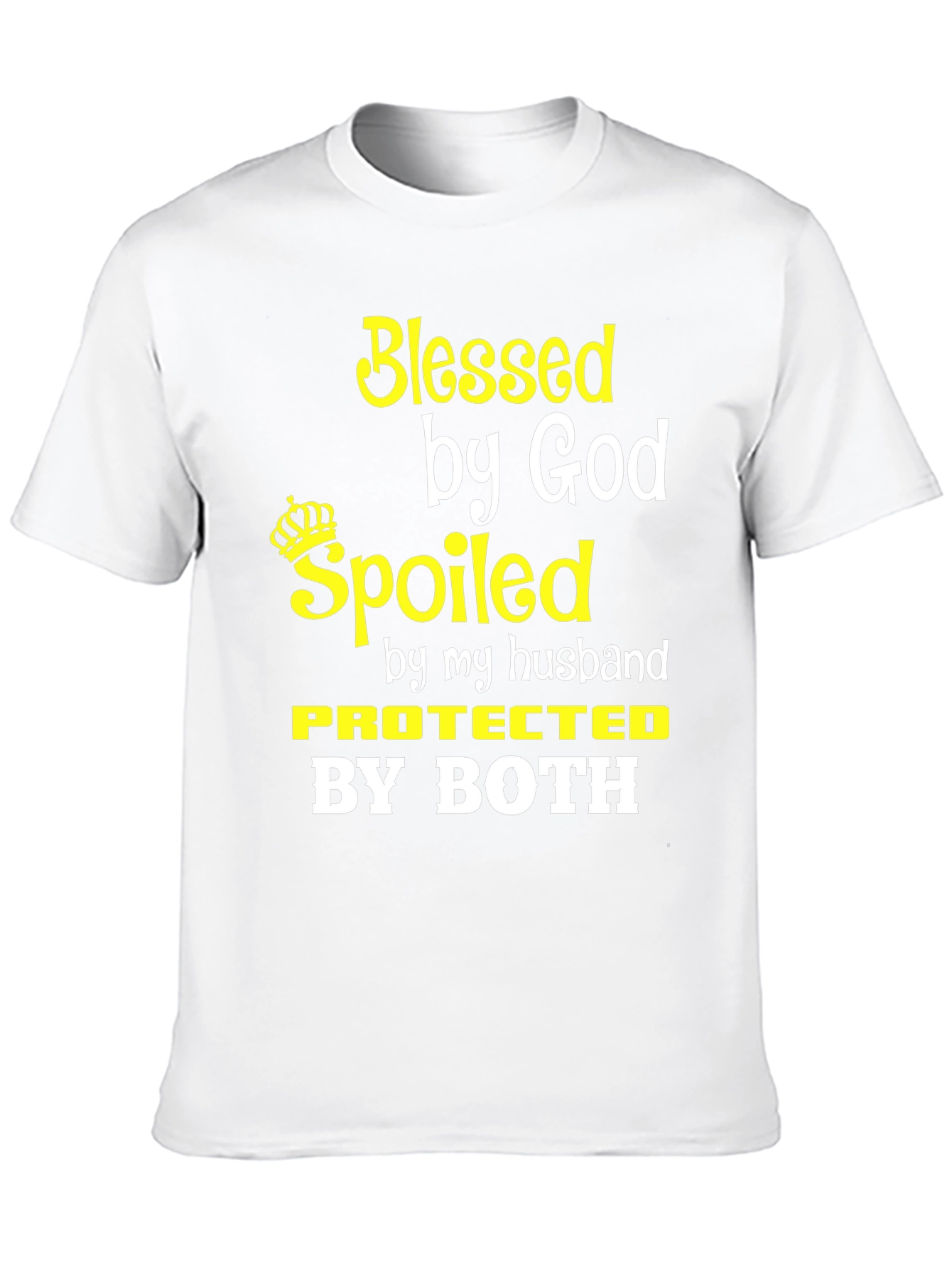 Black Blessed Spoiled Protected T-Shirt view 10