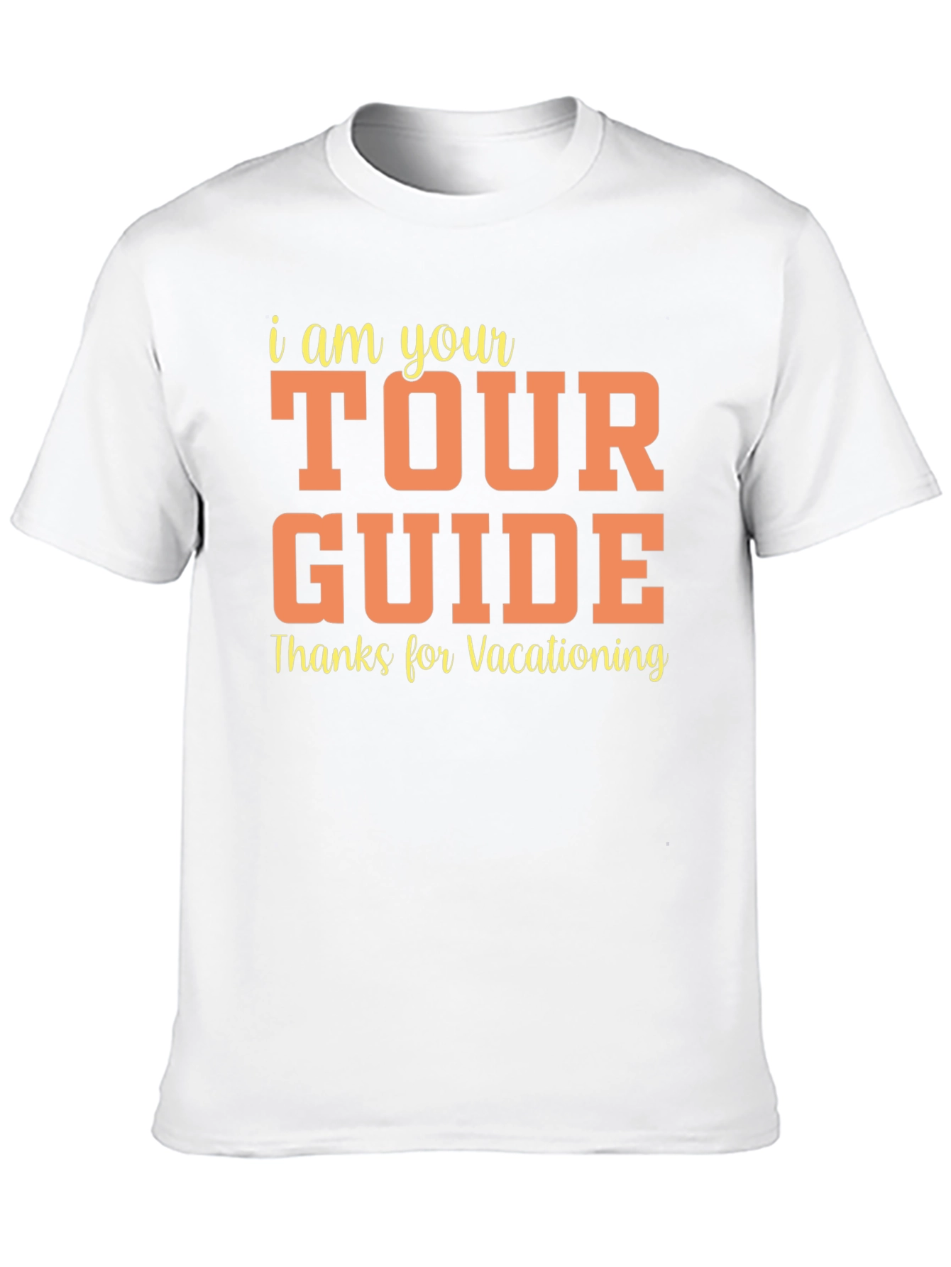 Black Tour Guide Vacationing Tee view 10