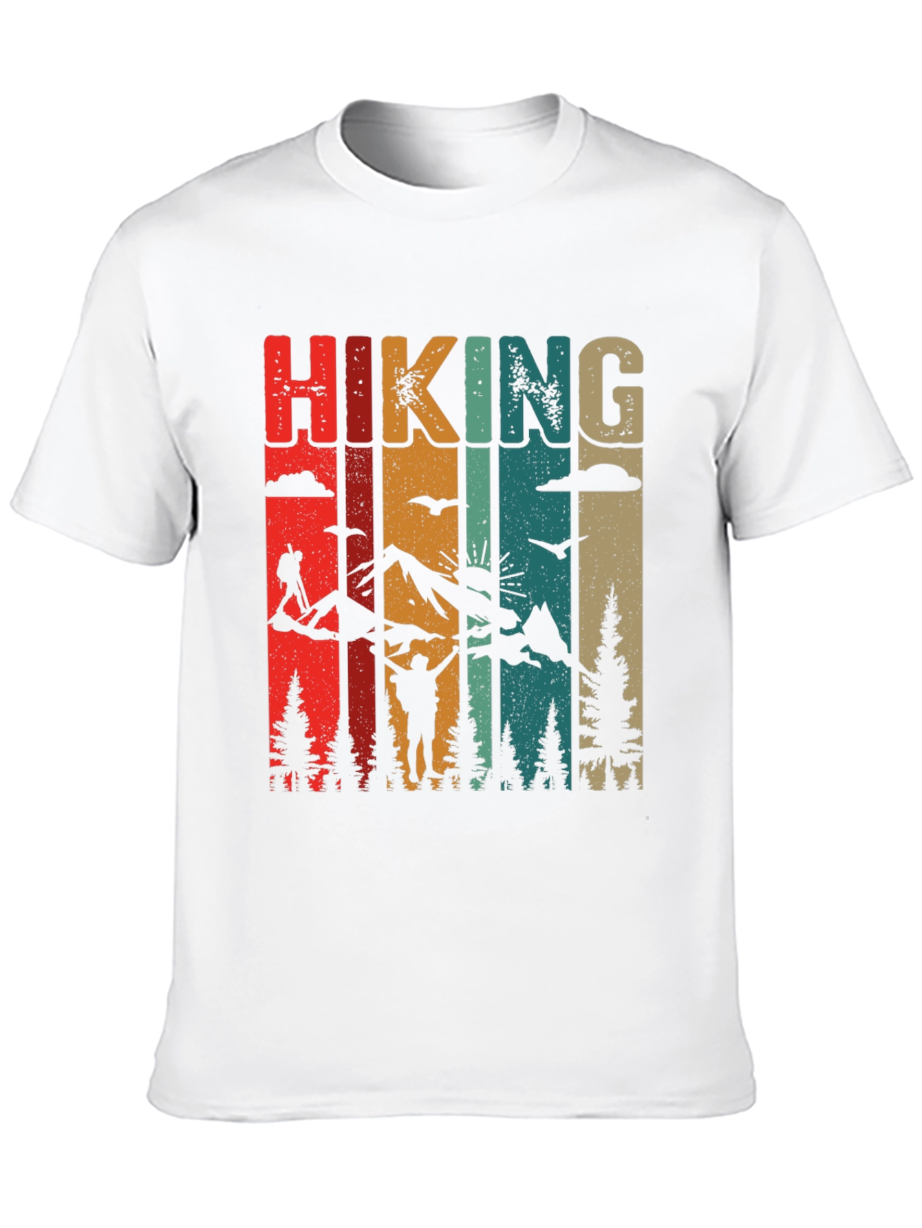 Black Retro Hiking Adventure T-Shirt view 10