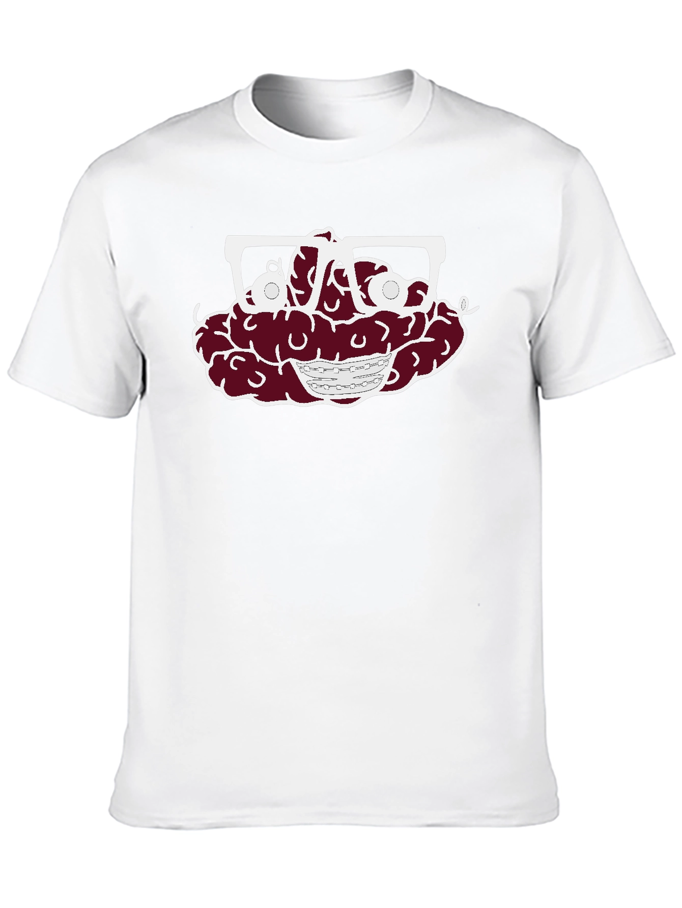 Black Brain with Glasses Graphic Tee - Unisex T-Shirt view 10