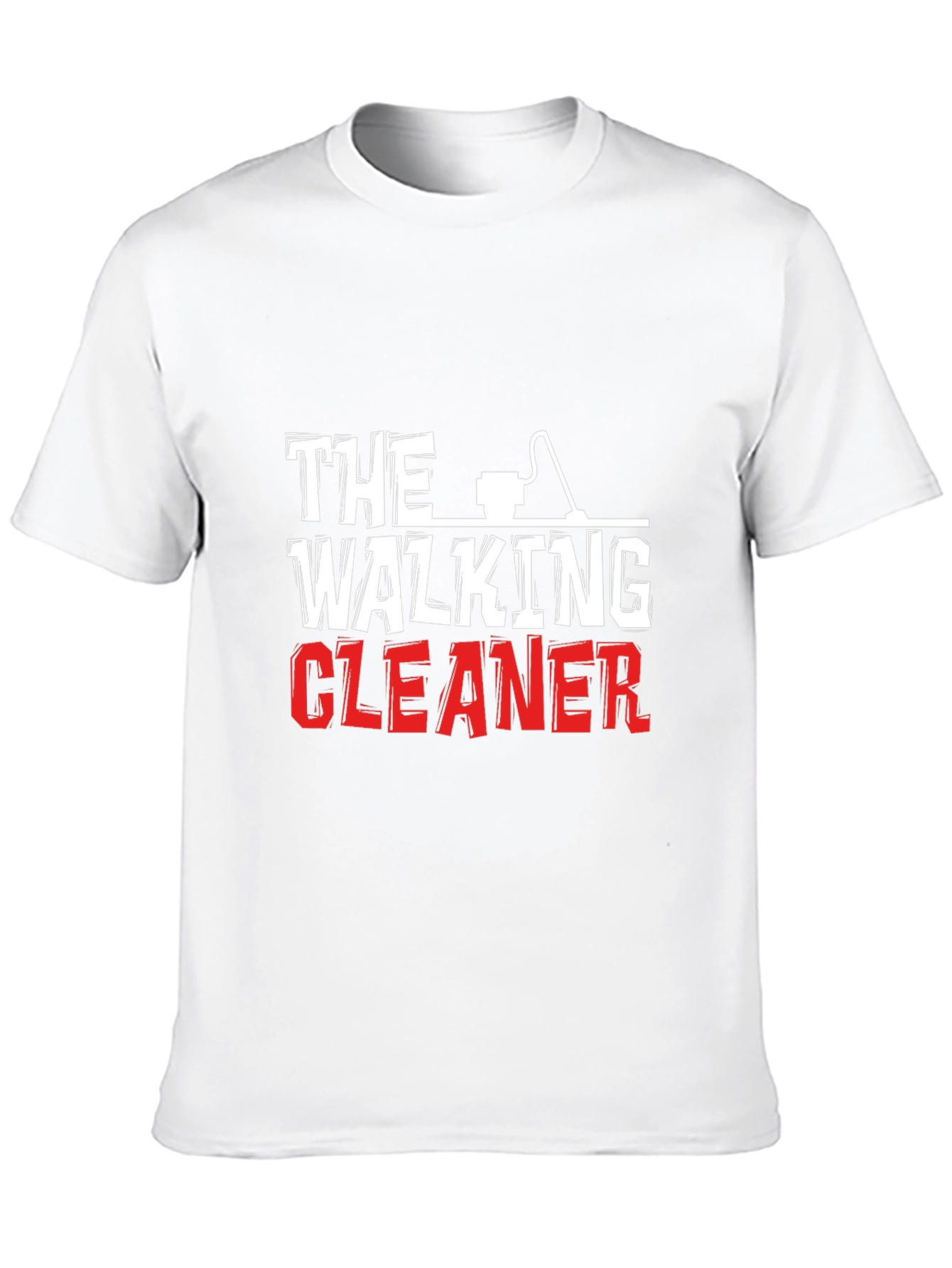 Black The Walking Cleaner Graphic T-Shirt view 10