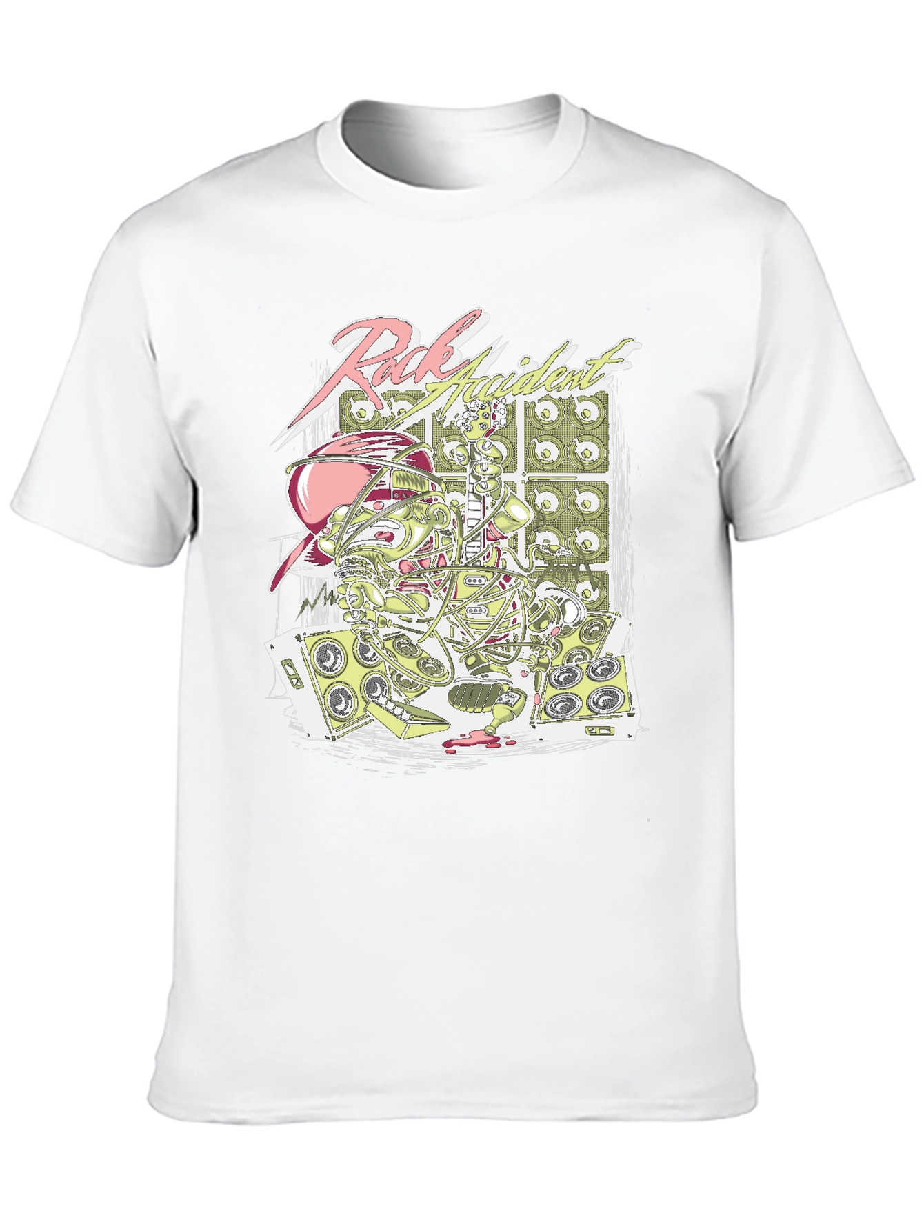 Black Rock Accident T-Shirt - Bold Graphic Tee view 10