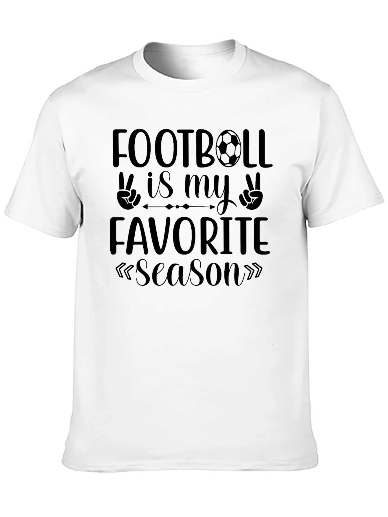 Black Football Is My Favorite Season Black Graphic Tee view 10
