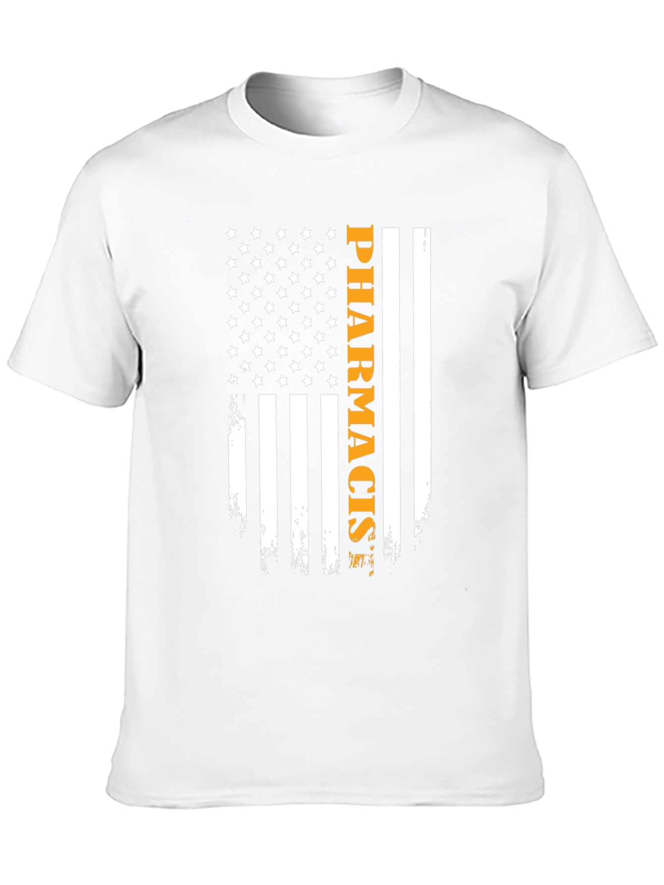 Black American Flag Pharmacist T-Shirt view 10