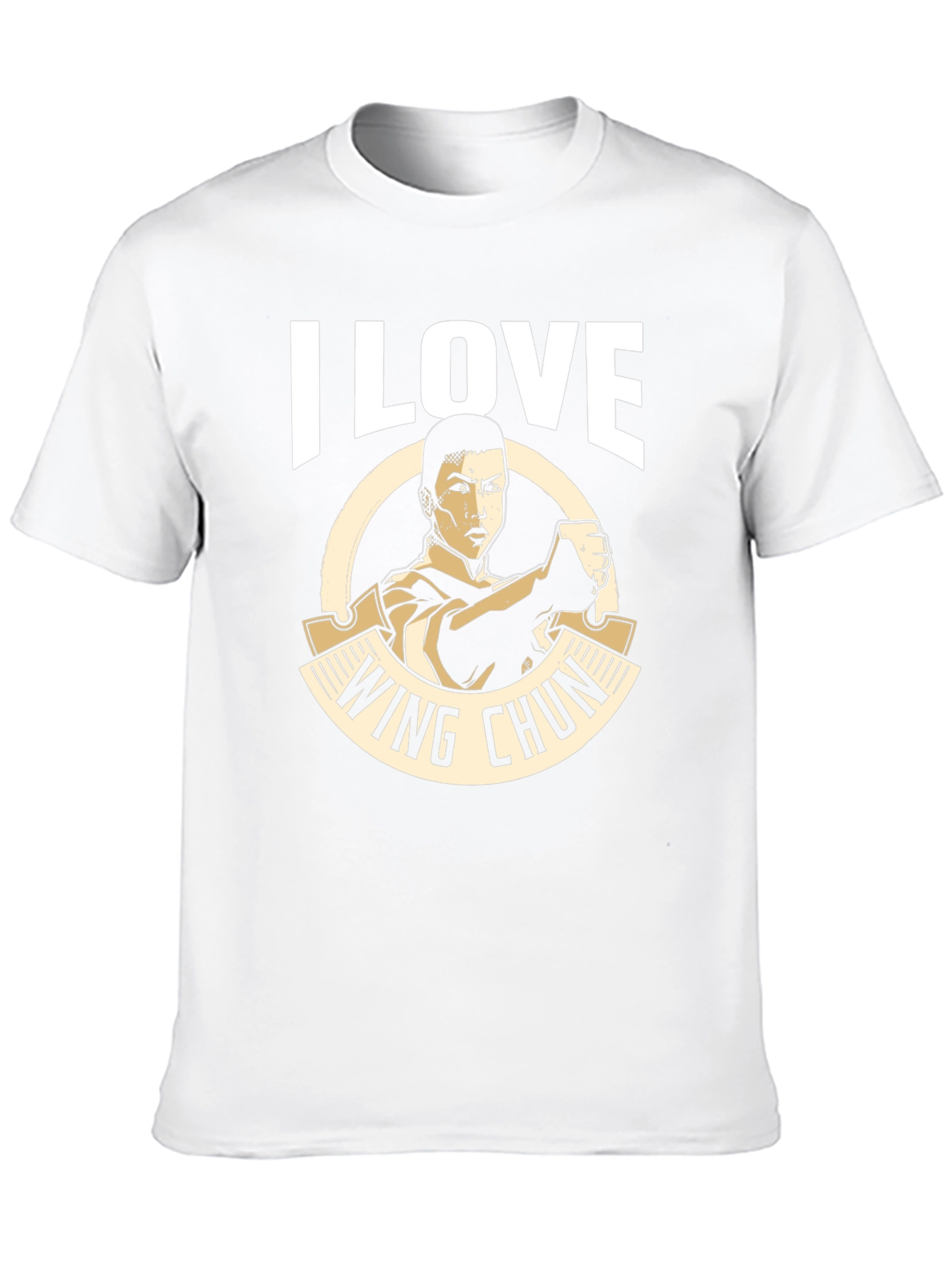 Black I Love Wing Chun Martial Arts T-Shirt view 10