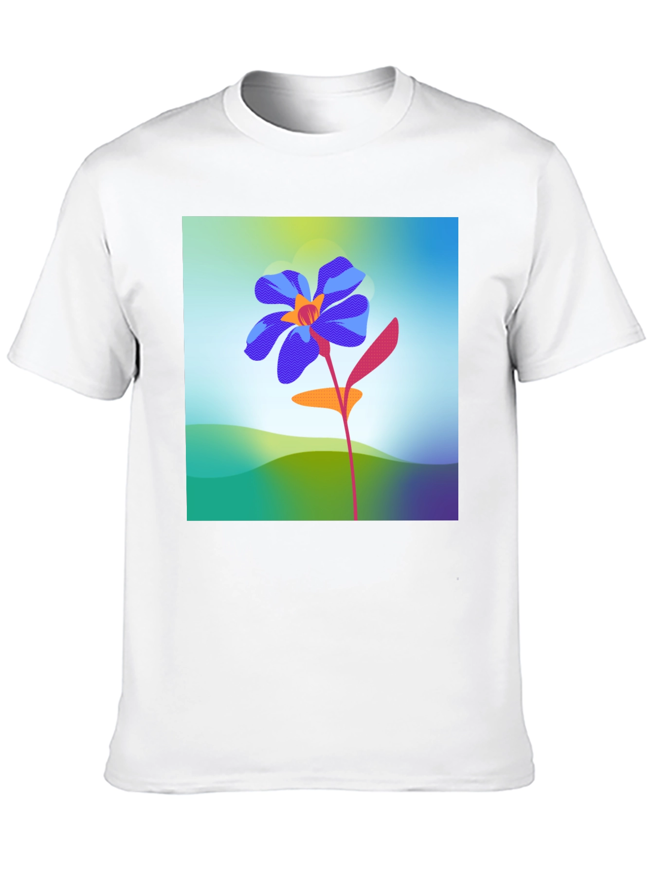 Black Floral Graphic Print Black T-Shirt view 10