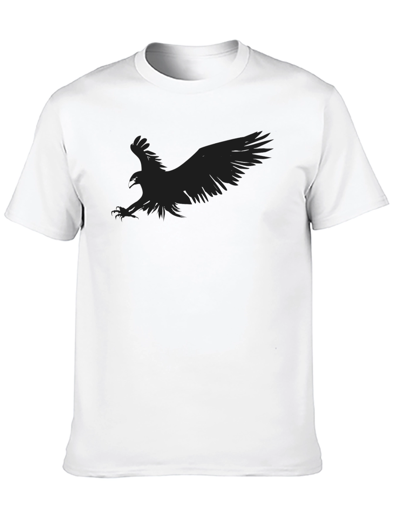 Black Eagle Graphic Black T-Shirt - Stylish Men's Tee view 10