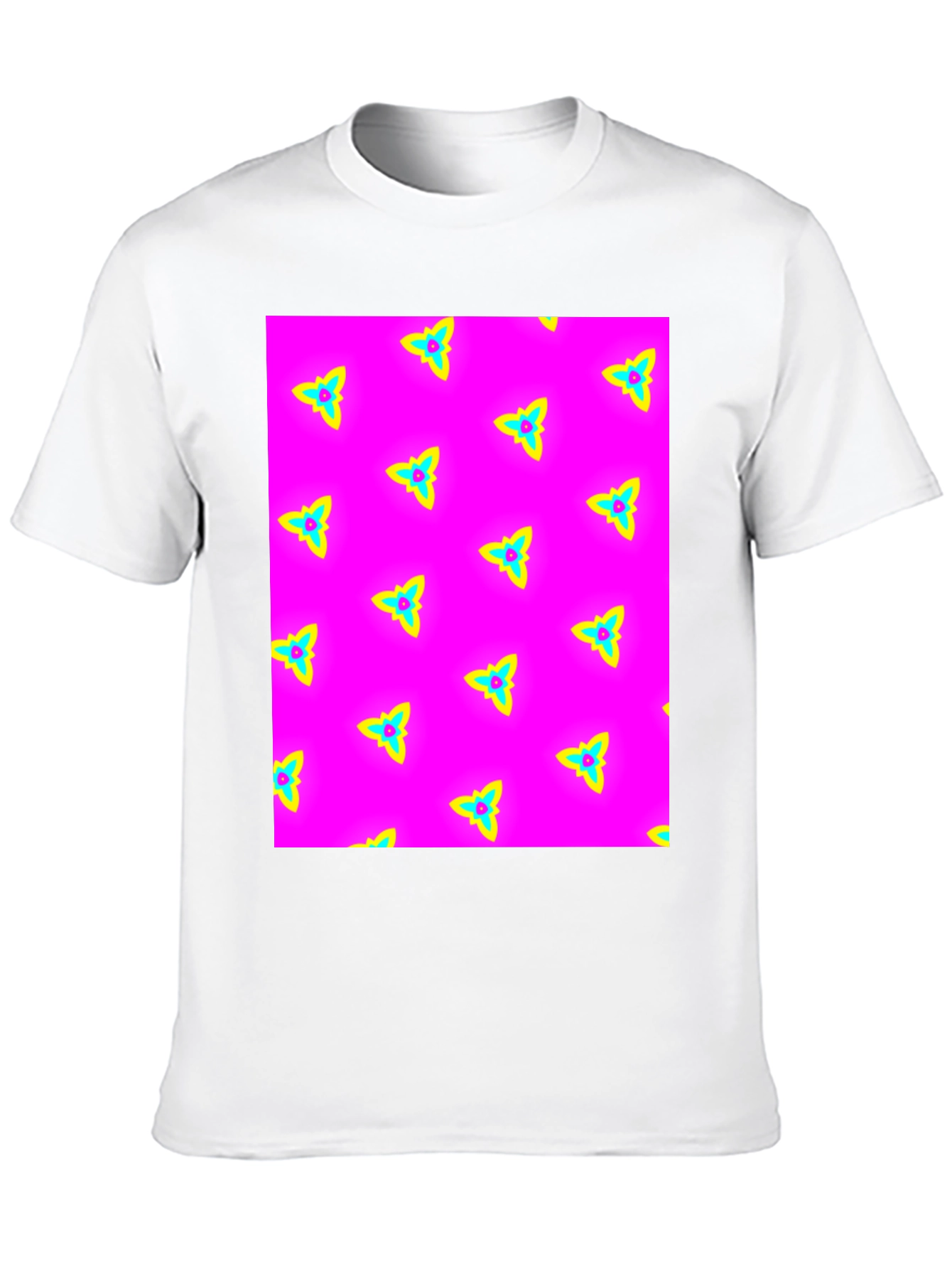 Black Vibrant Pattern Tee view 10