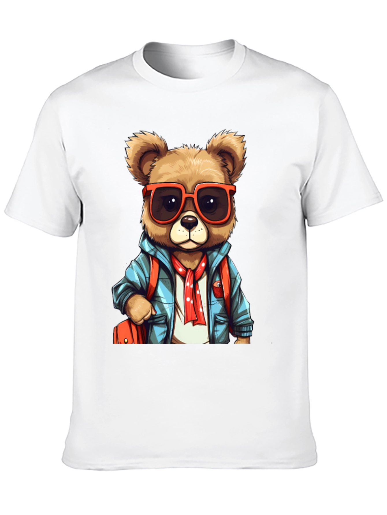 Black Bear with Sunglasses T-Shirt view 10