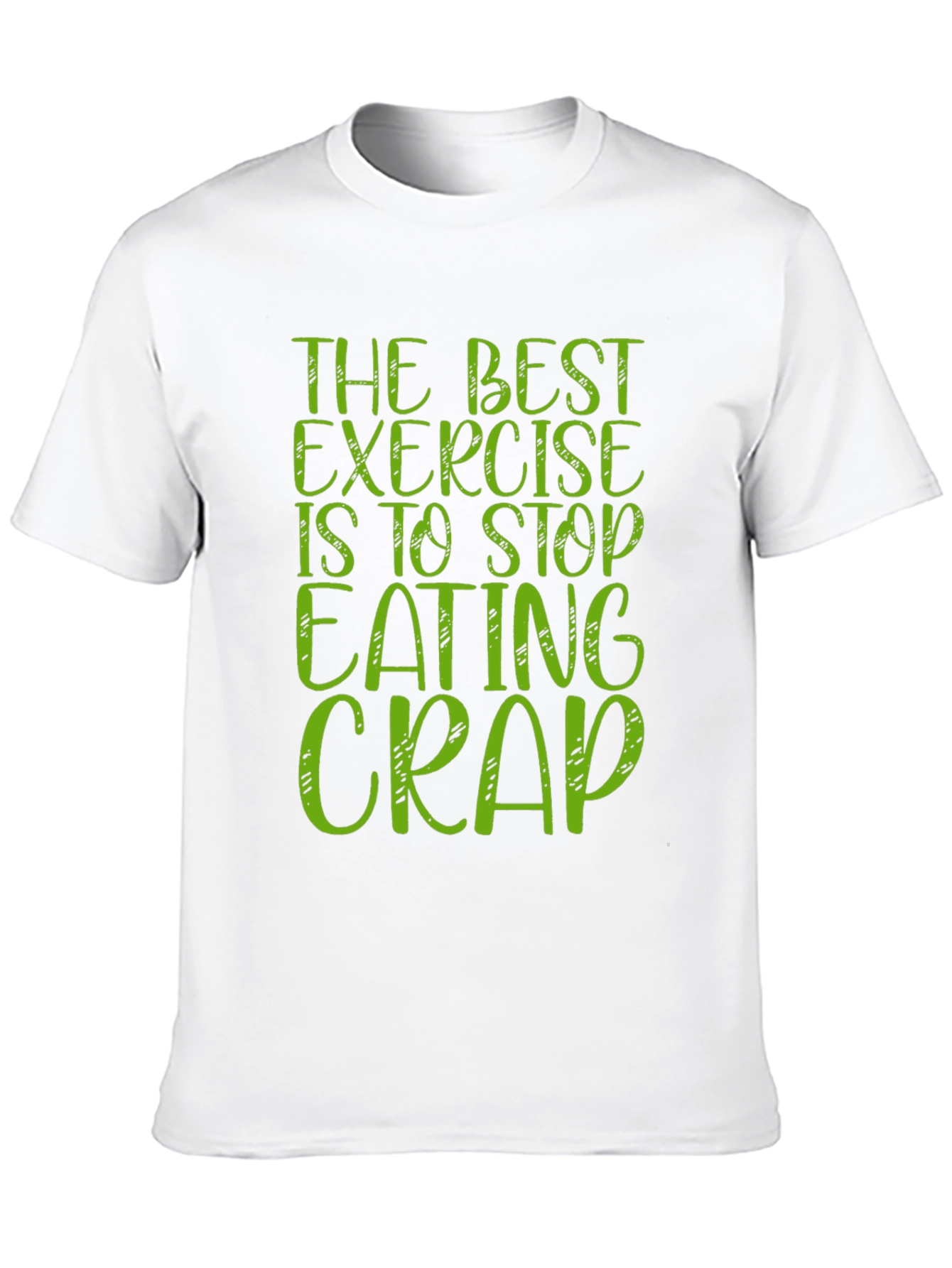 Black Funny Exercise T-Shirt Stop Eating Crap view 10