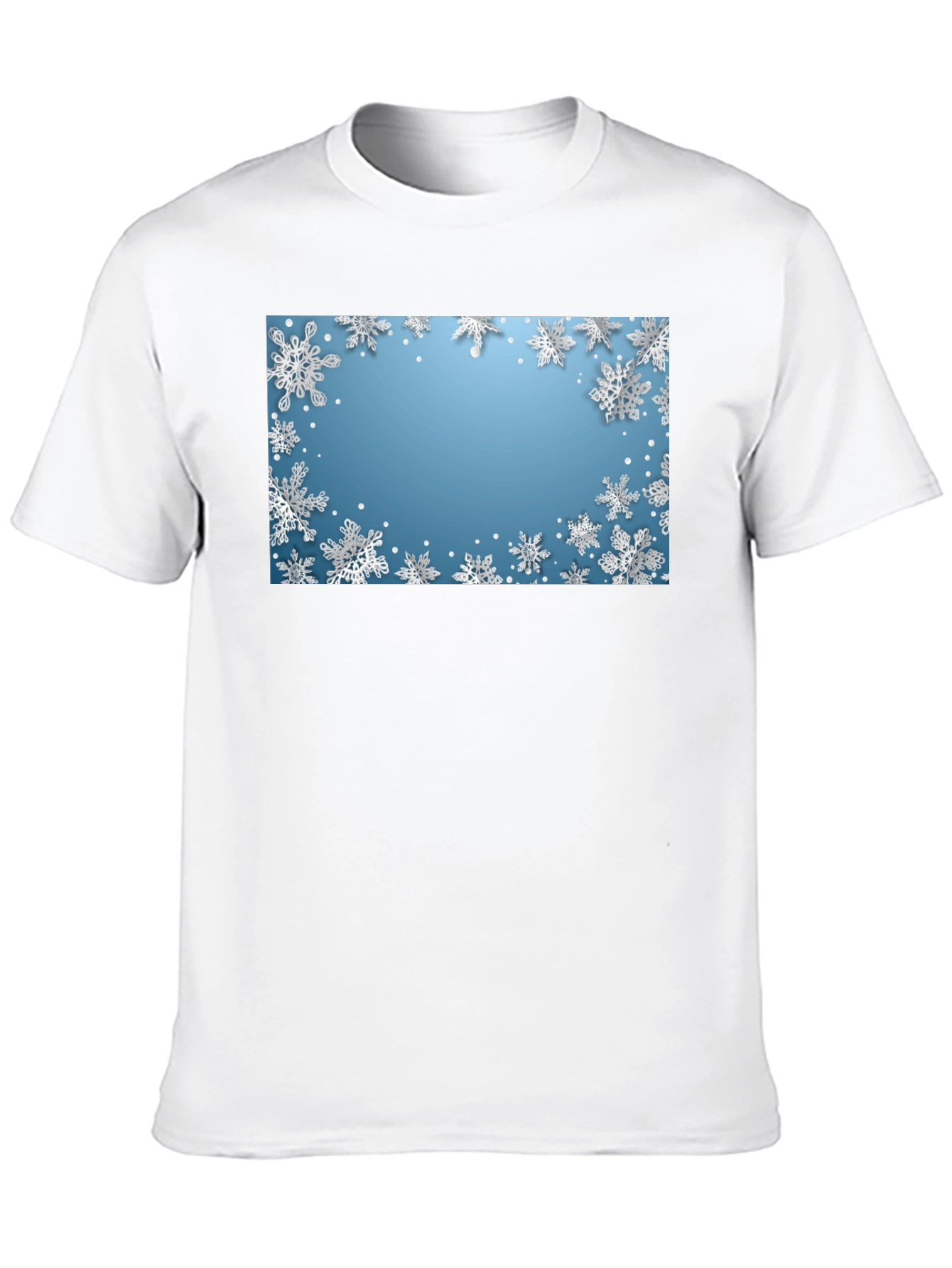 Black Snowflake Graphic Tee - Winter Holiday Shirt view 10