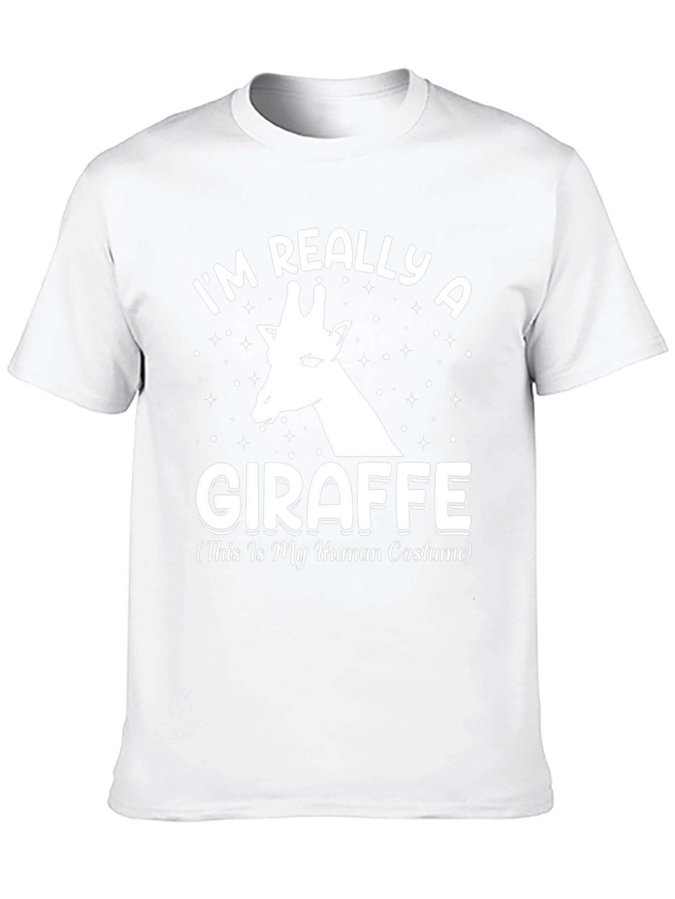 Black Funny Giraffe Human Costume T-Shirt view 10