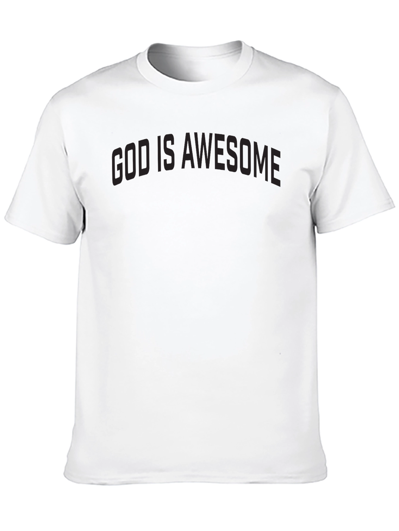 Black God is Awesome Black Tee - Christian Apparel view 10