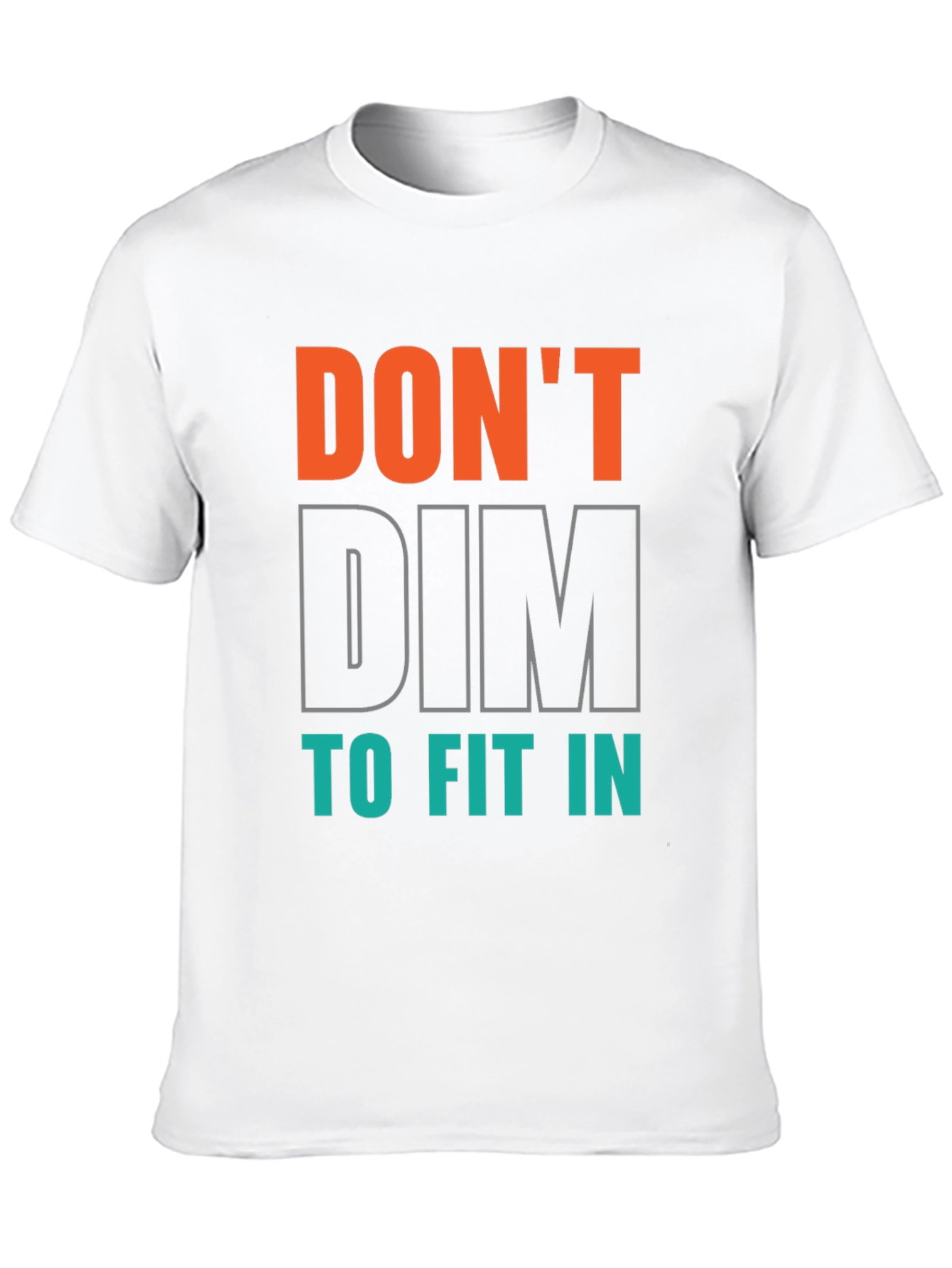 Black Don't Dim to Fit In Graphic Tee - Black view 10