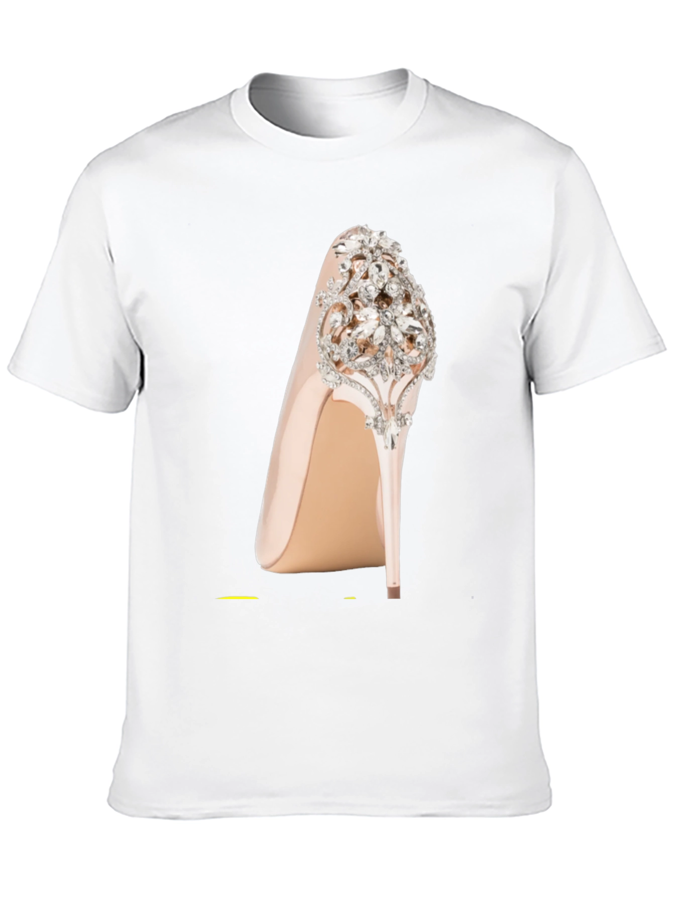 Black Rhinestone High Heel Graphic Tee view 10