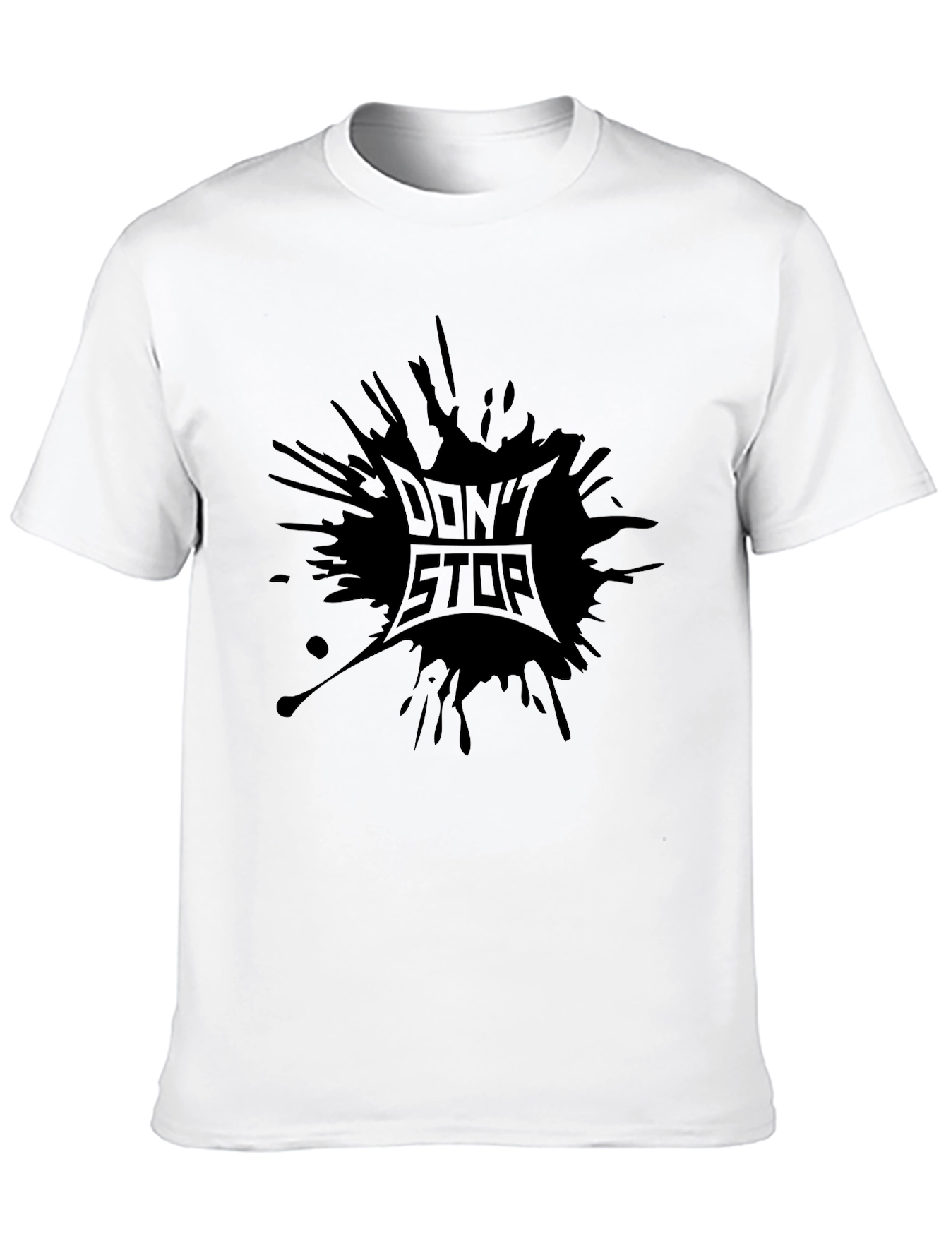 Black Men's Black Don't Stop Graphic Tee view 10