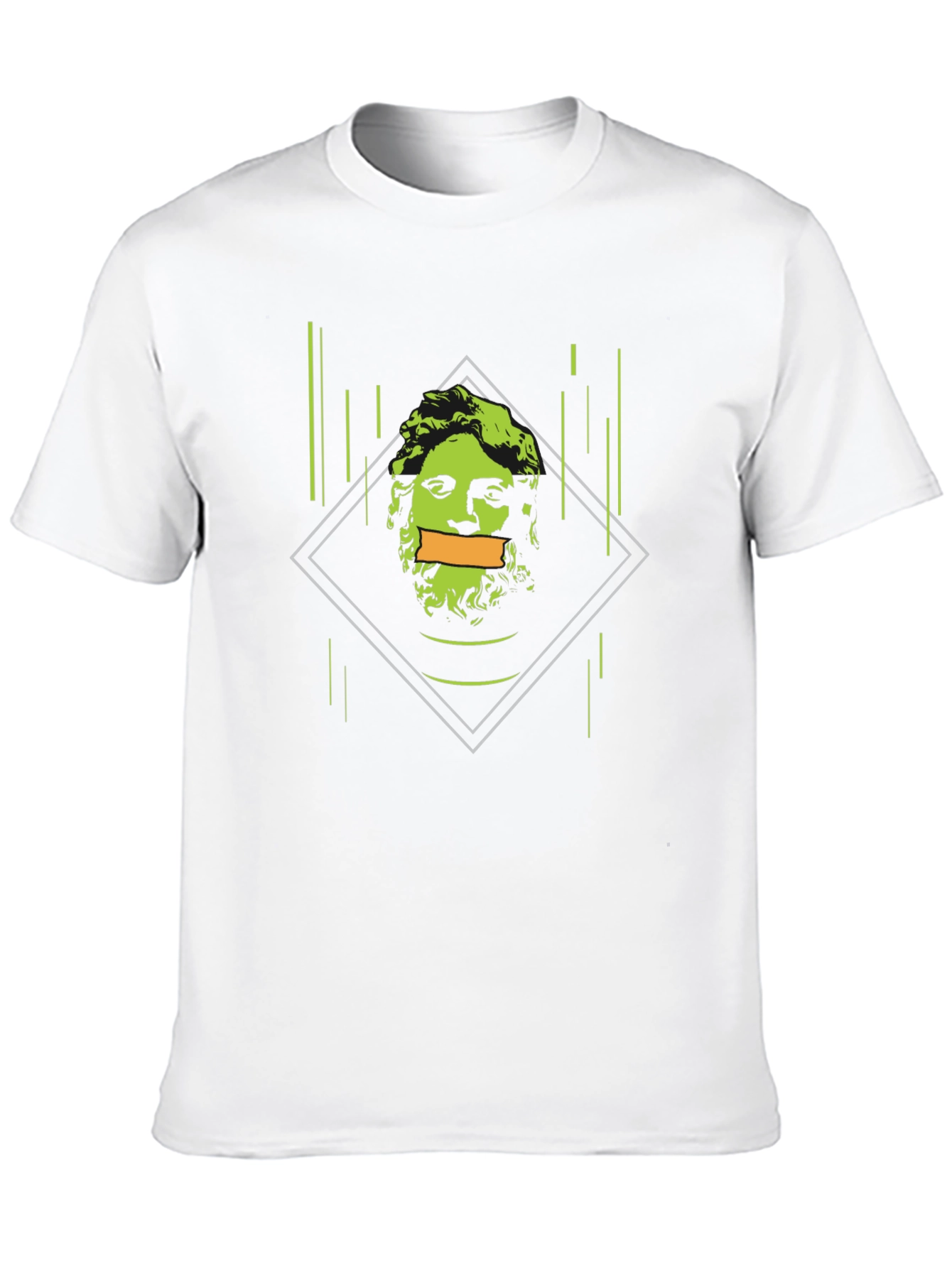 Black Statue Head Graphic Tee view 10