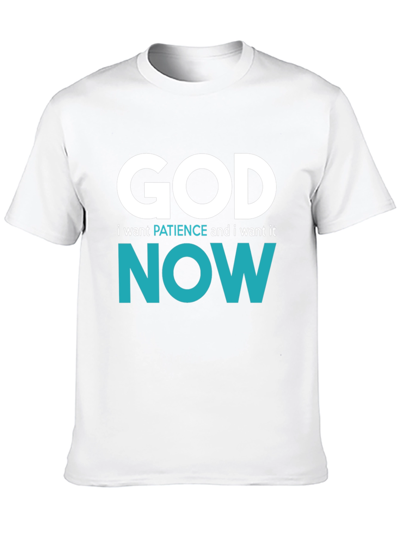 Black God, I Want Patience, and I Want It NOW T-Shirt view 10