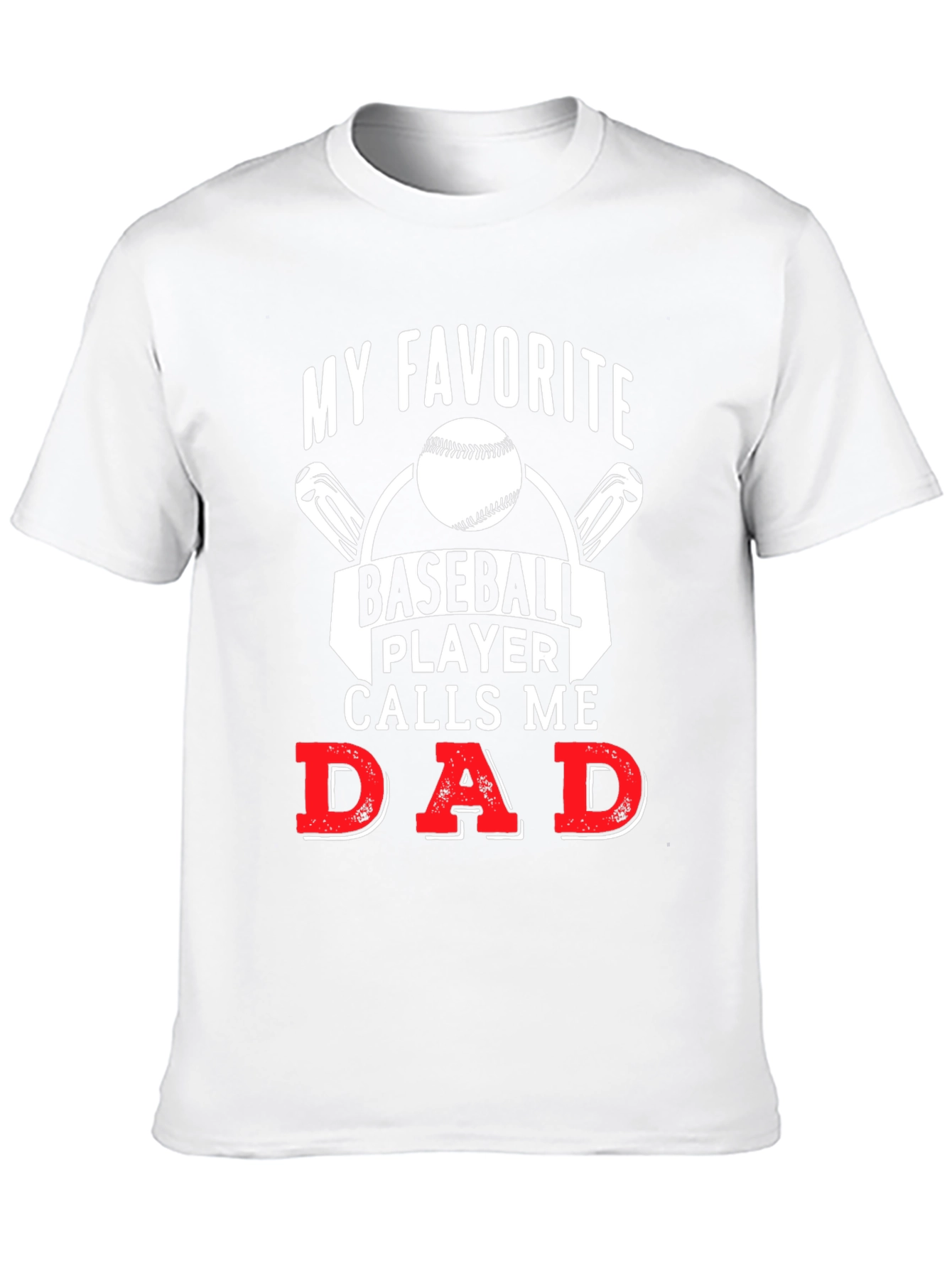 Black My Favorite Baseball Player Calls Me Dad T-Shirt view 10