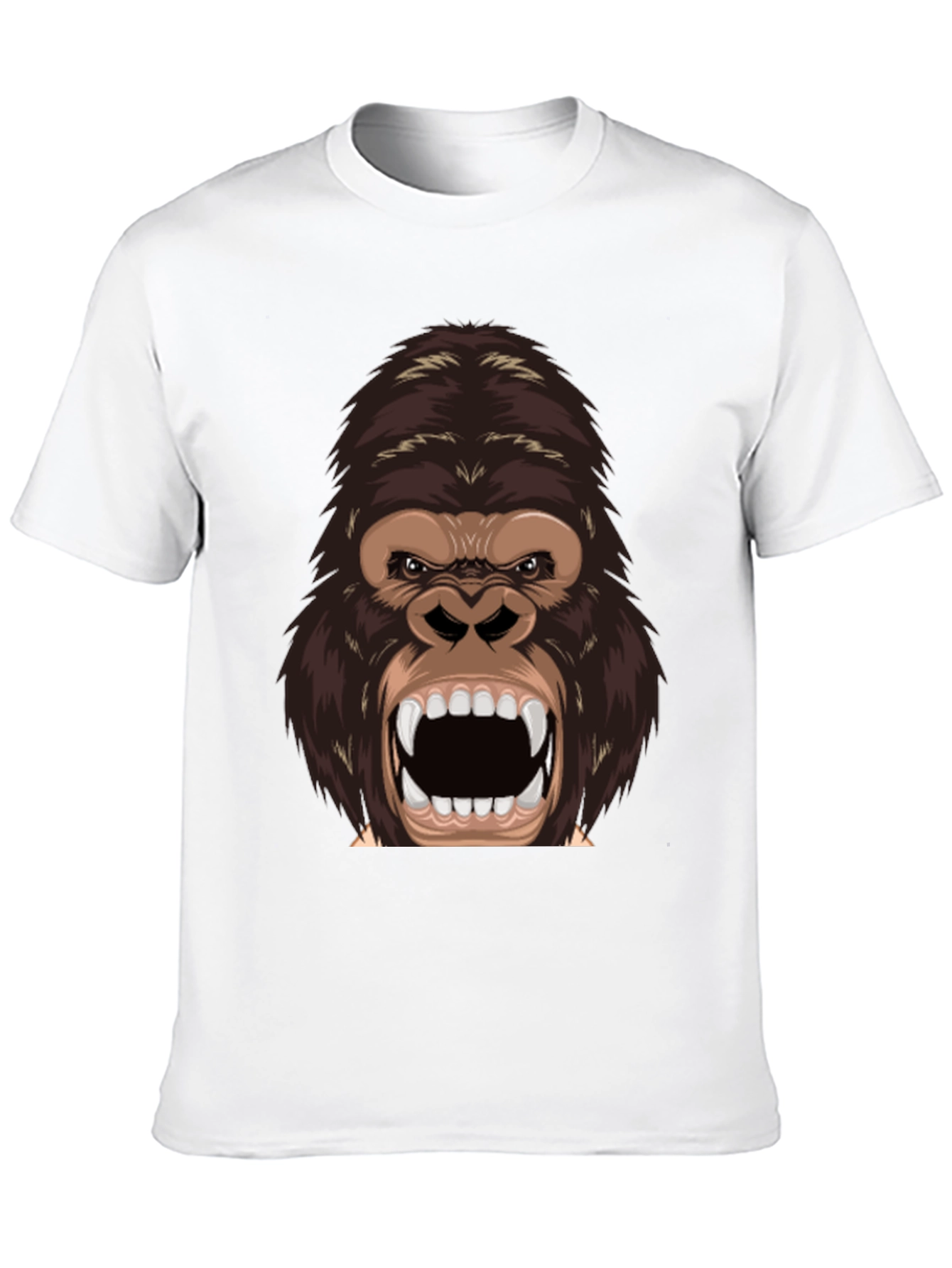 Black Furious Gorilla Graphic Tee - Black Cotton Blend Shirt view 10