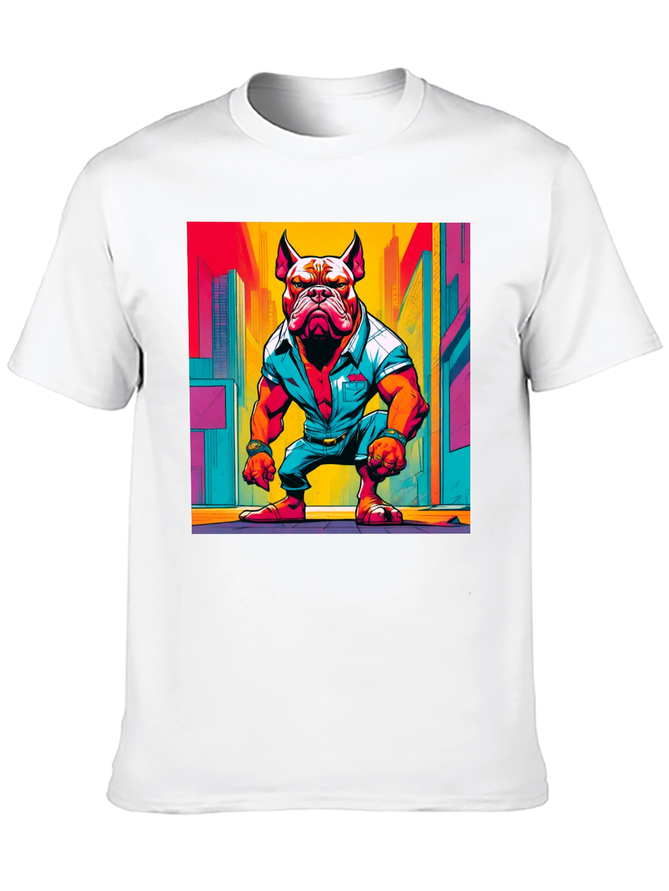 Black Cool Dog Graphic Tee - Urban Style view 10