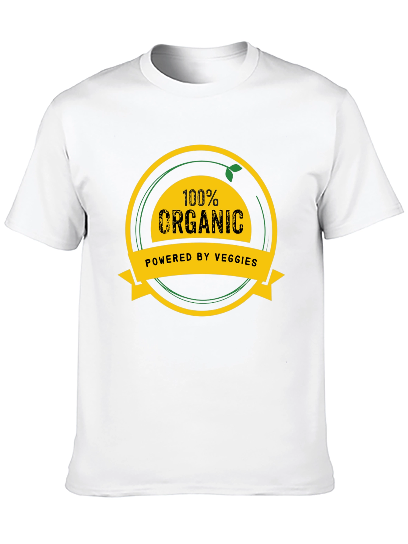 Black 100% Organic Veggie Powered T-Shirt view 10