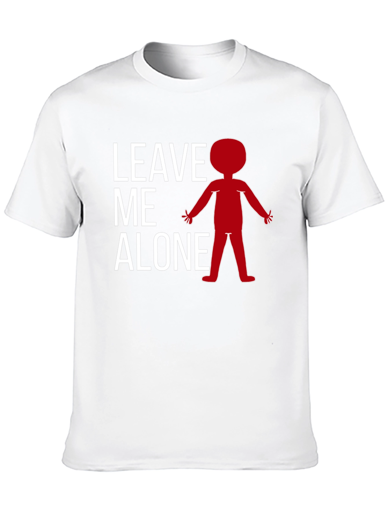 Black Leave Me Alone T-Shirt - Funny Graphic Tee view 10