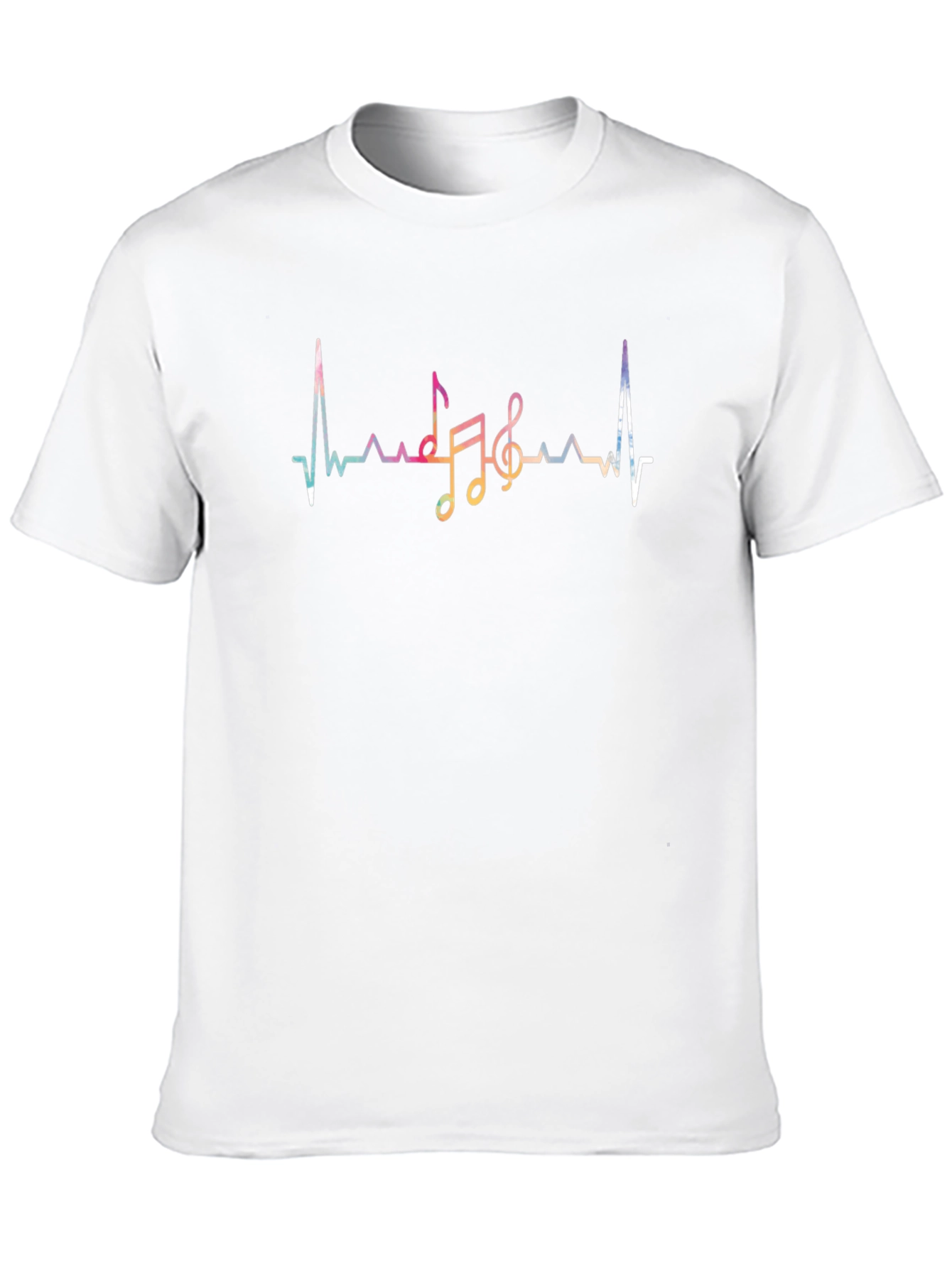 Black Music Heartbeat Graphic Tee - Black view 10