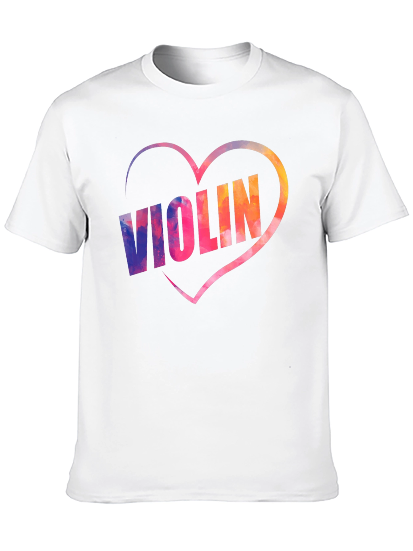 Black Violin Heart Graphic Tee - Music Lover Shirt view 10