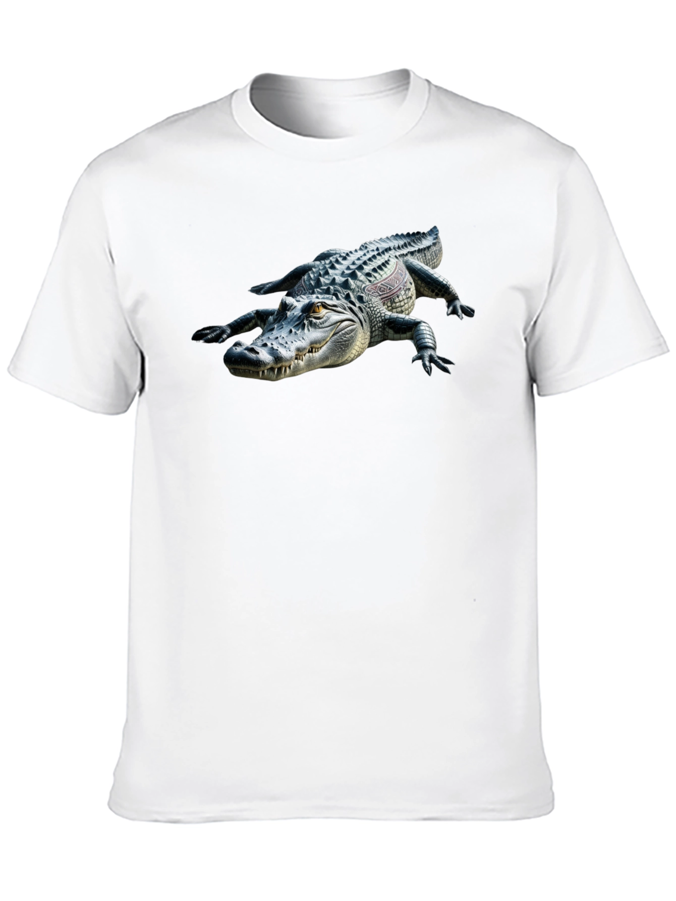 Black Alligator Graphic Black T-Shirt view 10