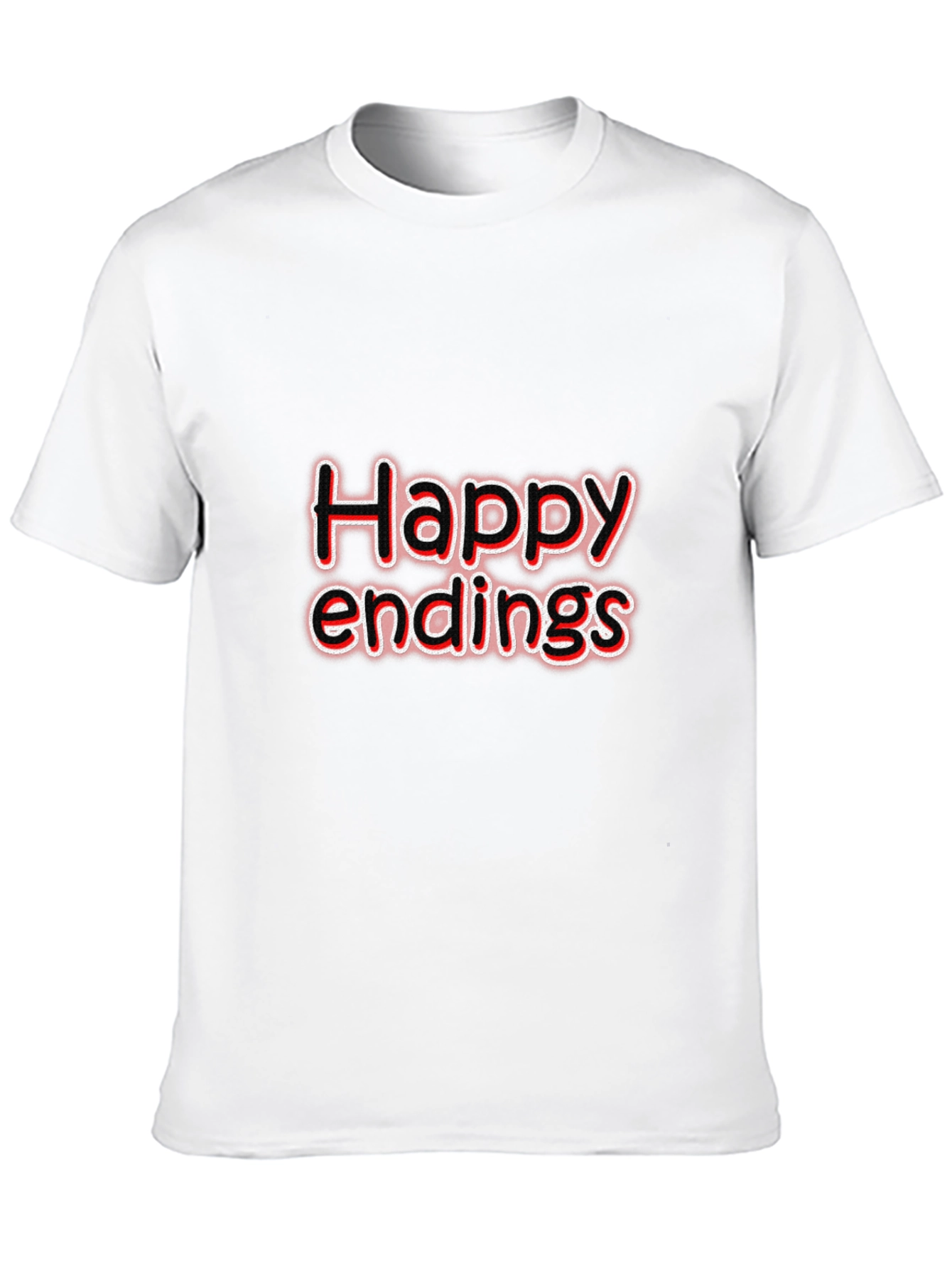 Black Happy Endings Graphic T-Shirt - Black view 10