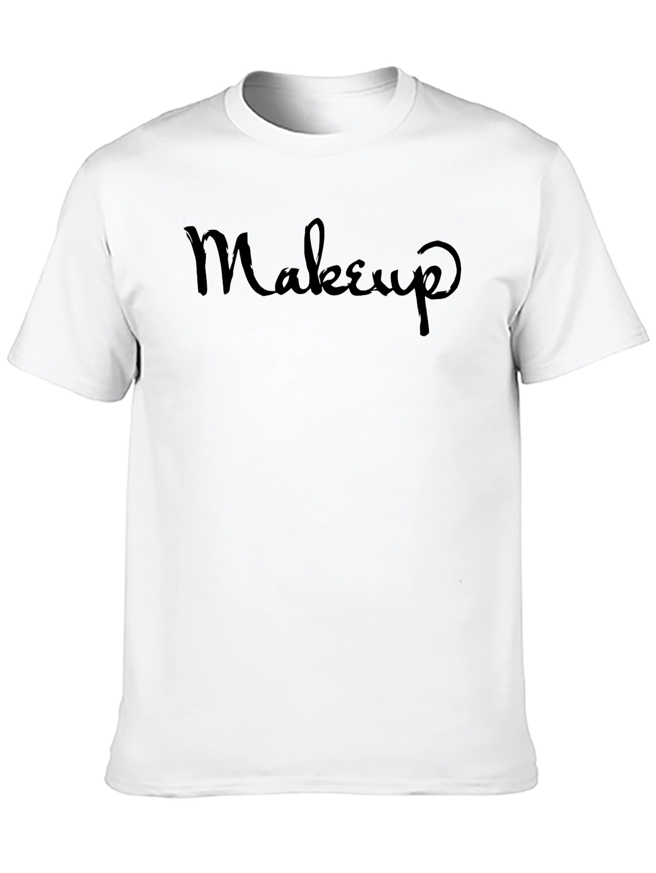 Black Makeup T-Shirt - Casual Black Tee view 10