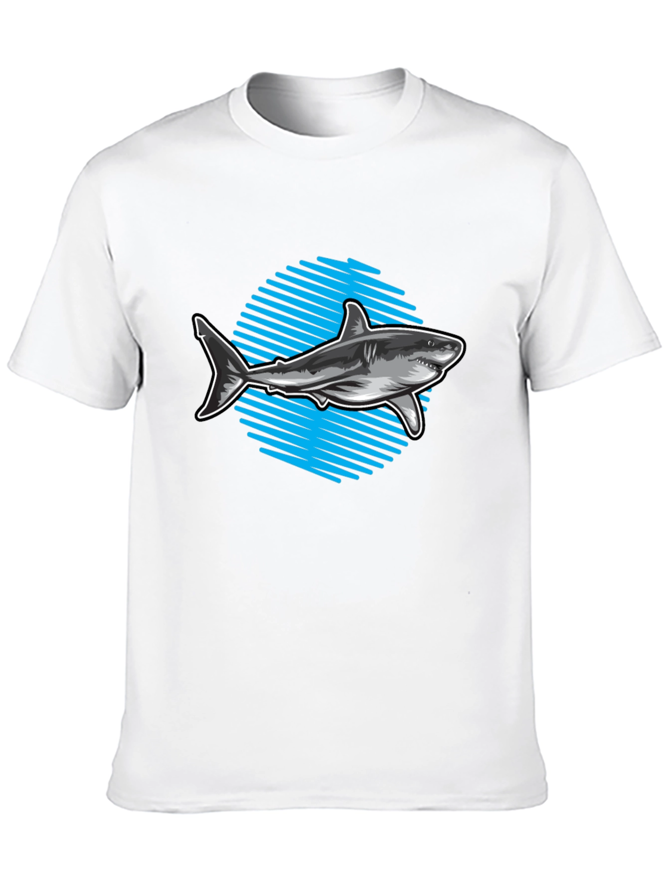 Black Shark Graphic Tee - Men's Black T-Shirt view 10