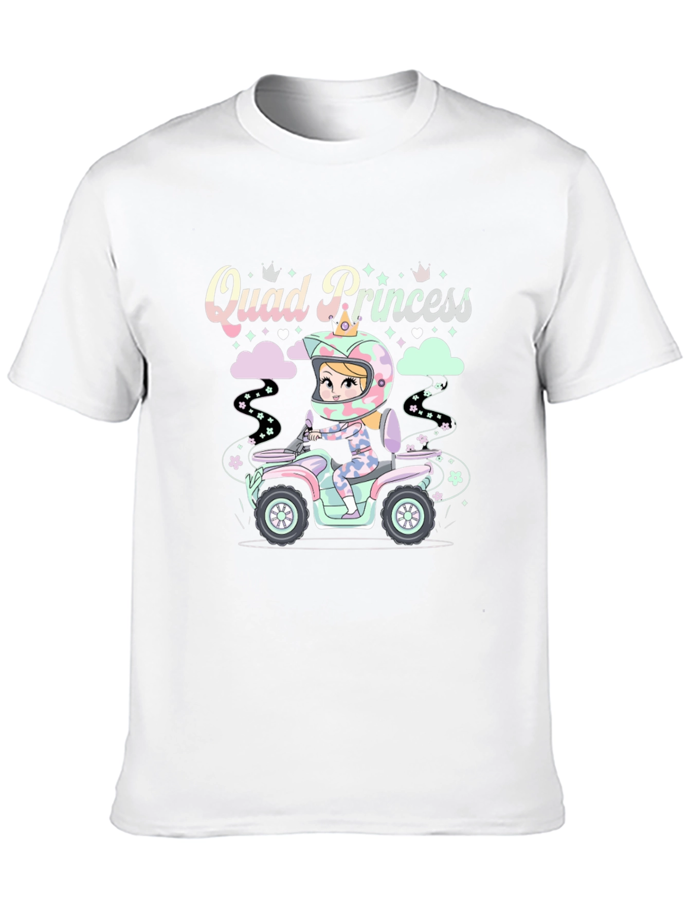 Black Quad Princess Graphic T-Shirt view 10