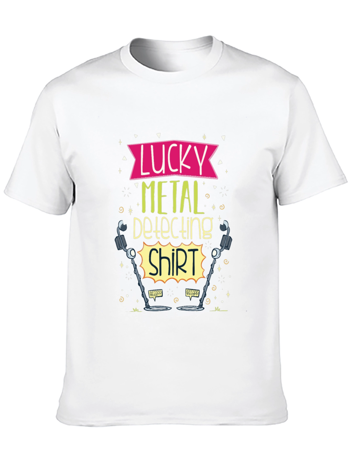 Black Lucky Metal Detecting Shirt - Black Tee view 10