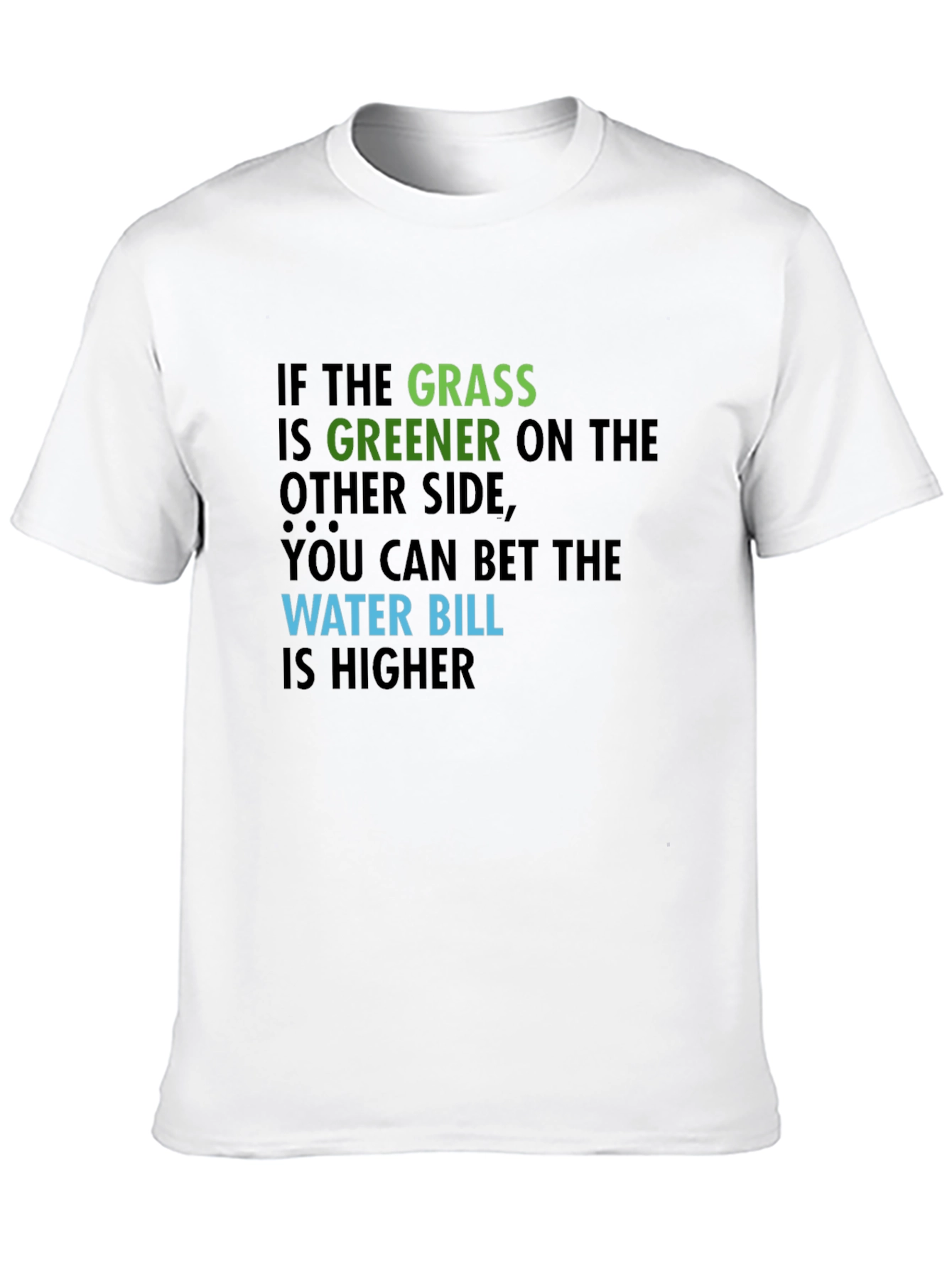 Black Greener Grass Humor T-Shirt view 10