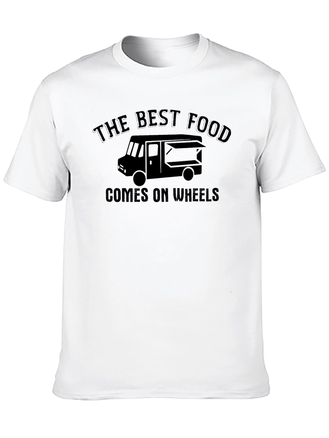 Black The Best Food Comes On Wheels T-Shirt view 10