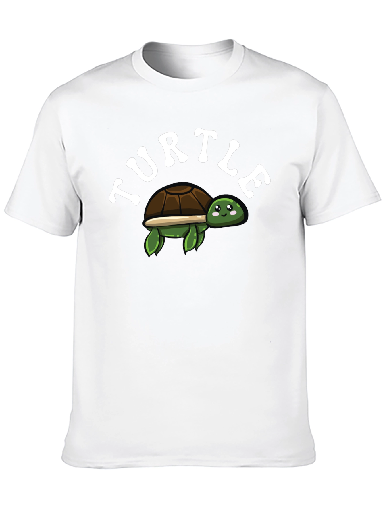 Black Cute Turtle Graphic T-Shirt - Black view 10