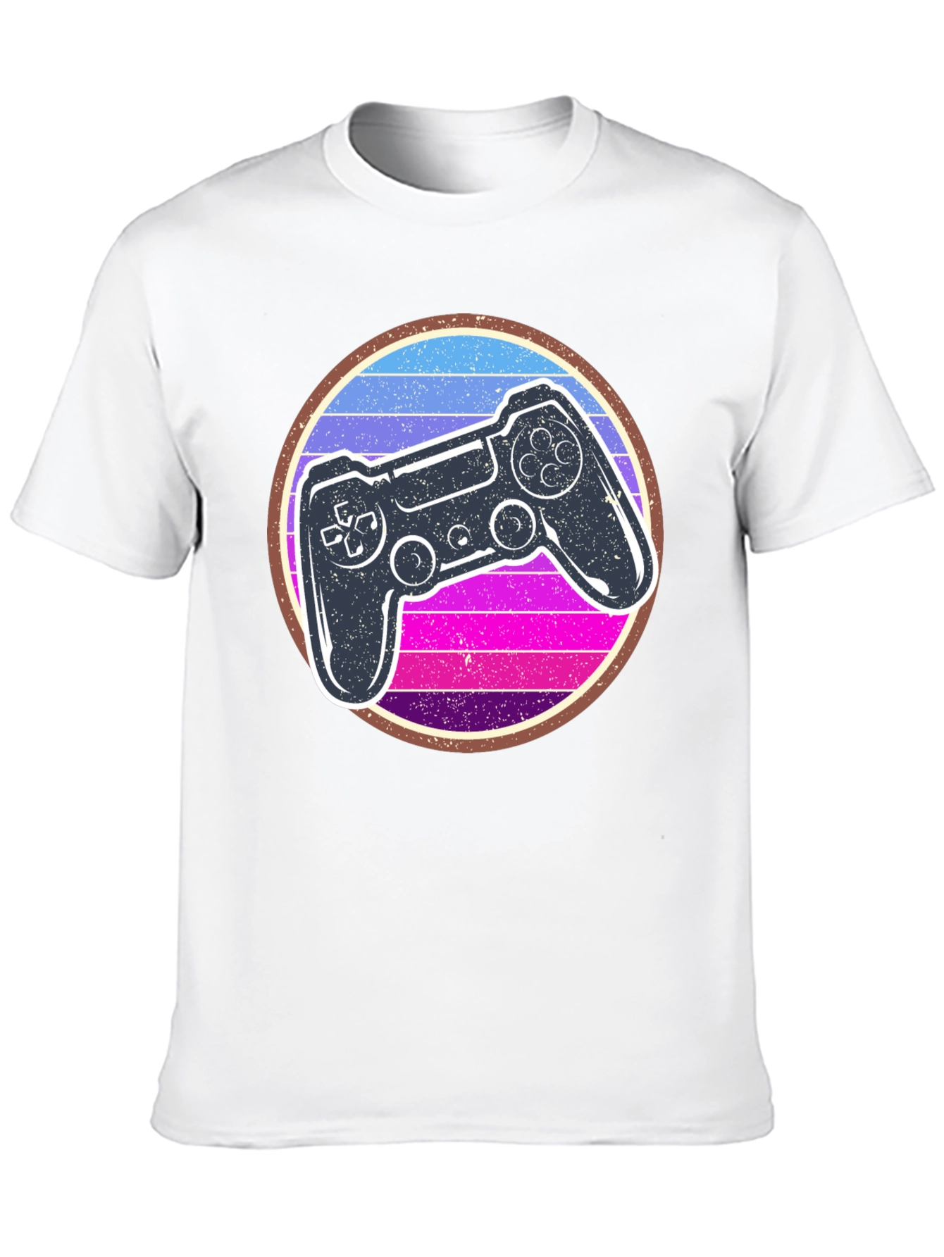 Black Retro Gaming Controller Graphic Tee view 10