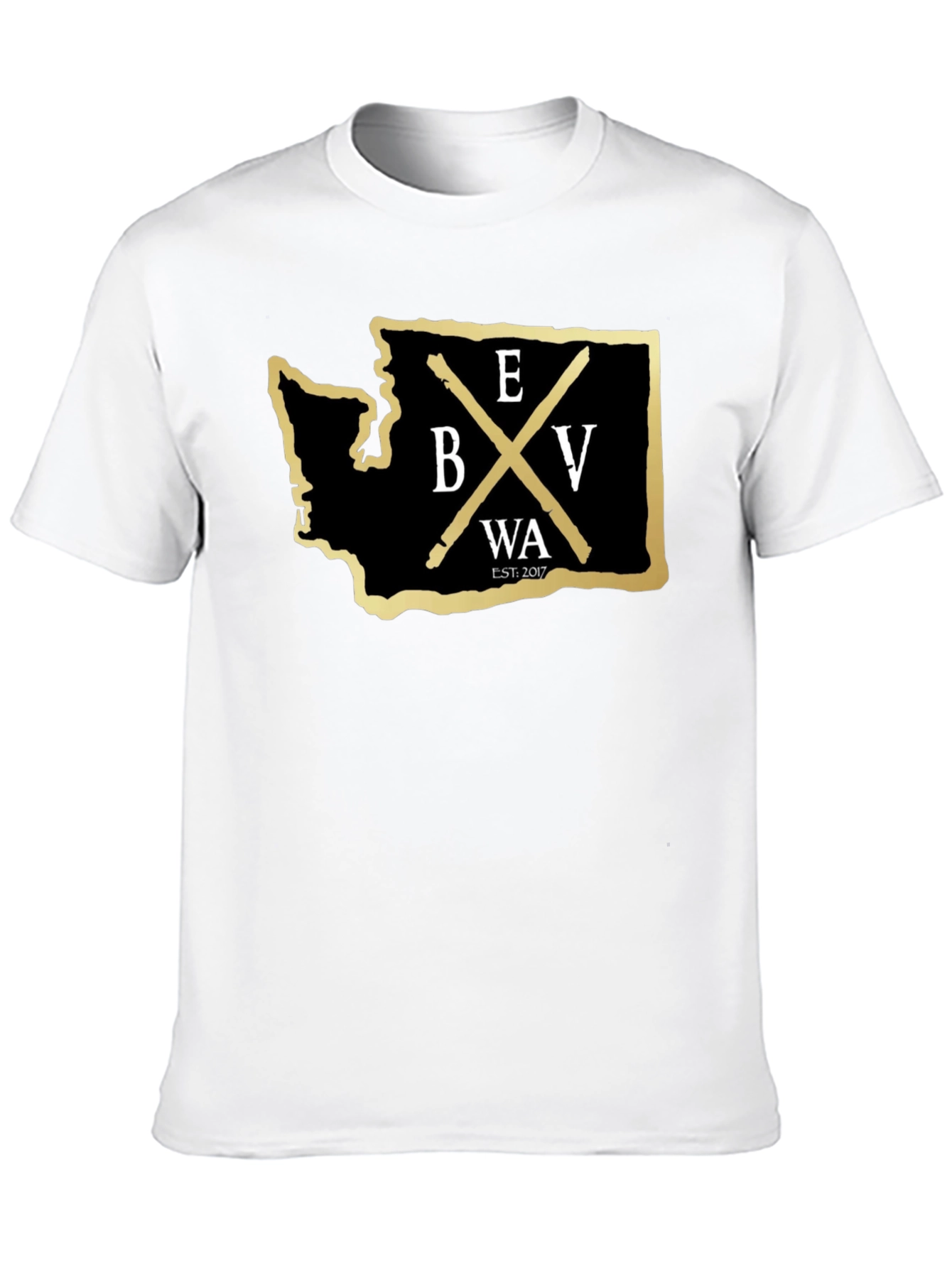 Black Washington State BV T-Shirt - Black view 10