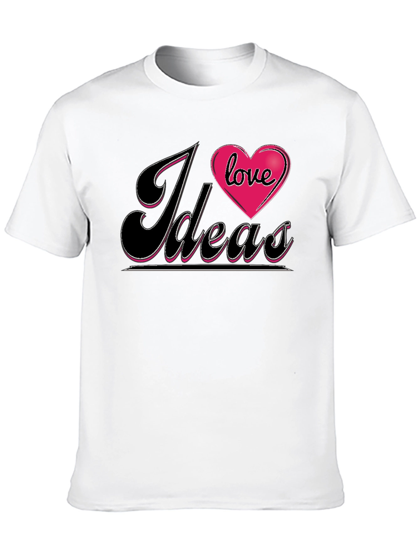 Black I Love Ideas Graphic Tee - Black T-Shirt view 10